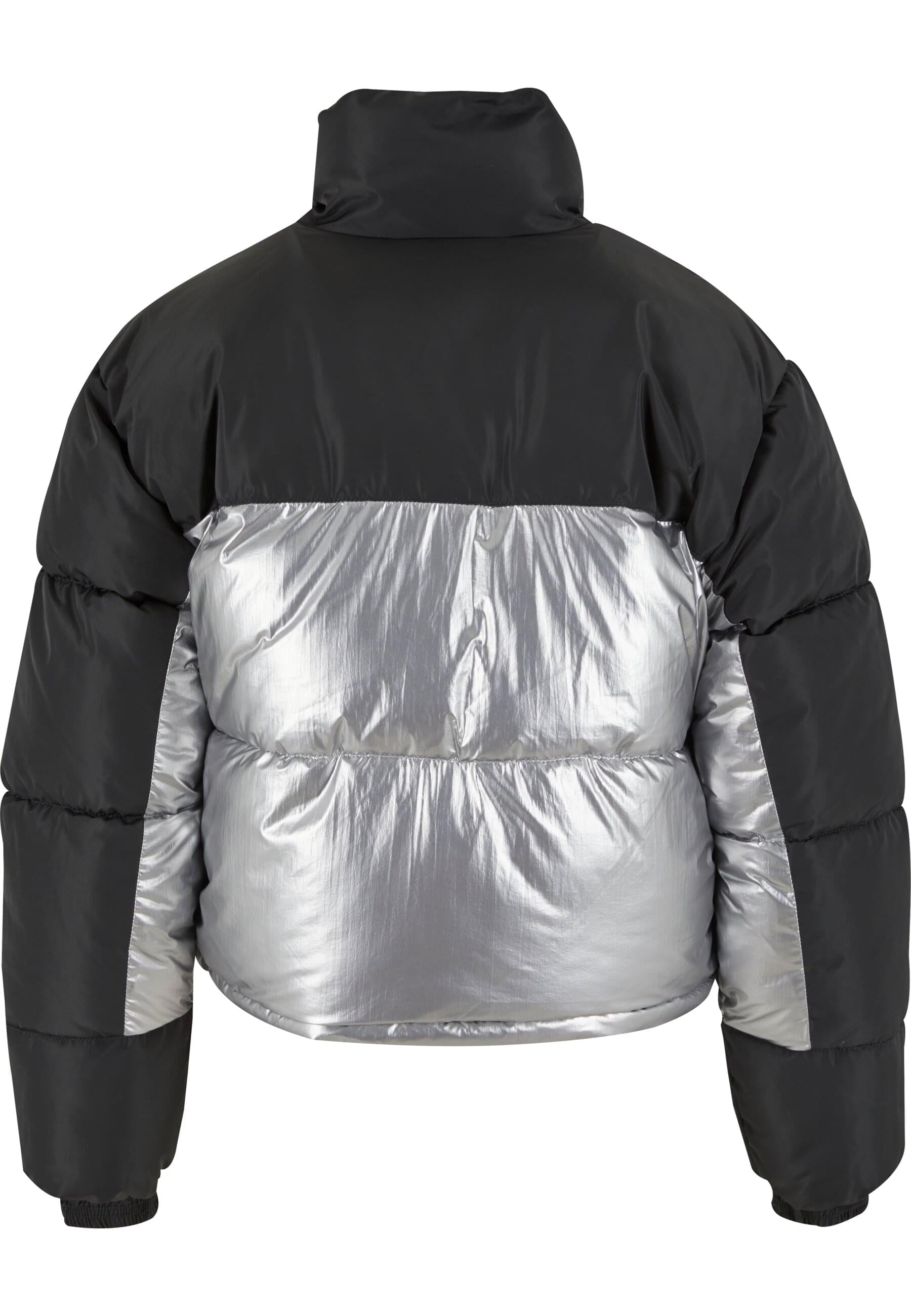 Karl Kani Winterjacke »Karl Kani KK Og Metallic Block Crop Puffer Jacket metallic«, (1 St.), ohne Kapuze