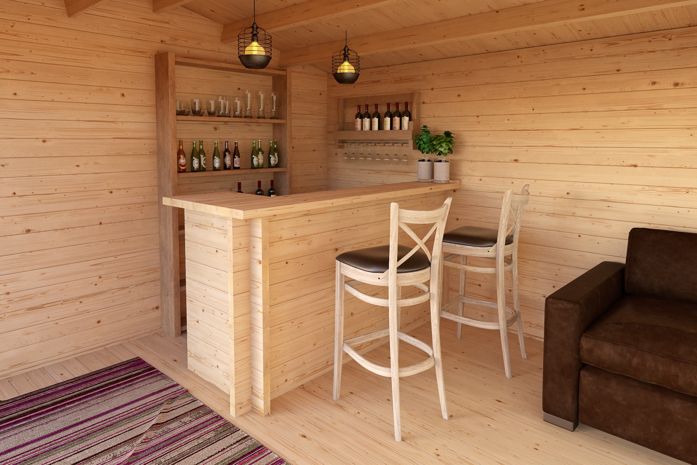 Nordic Holz Bartisch "Barelement", BxTxH: 200x103x75 cm günstig online kaufen