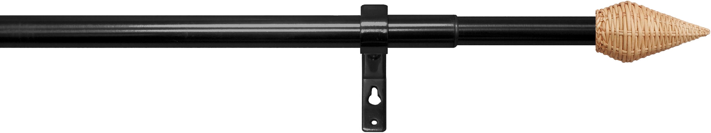 indeko Gardinenstange »Rattan Ø13/16mm«, 1 läufig-läufig, ausziehbar, stufenlos verstellbare Teleskopstange