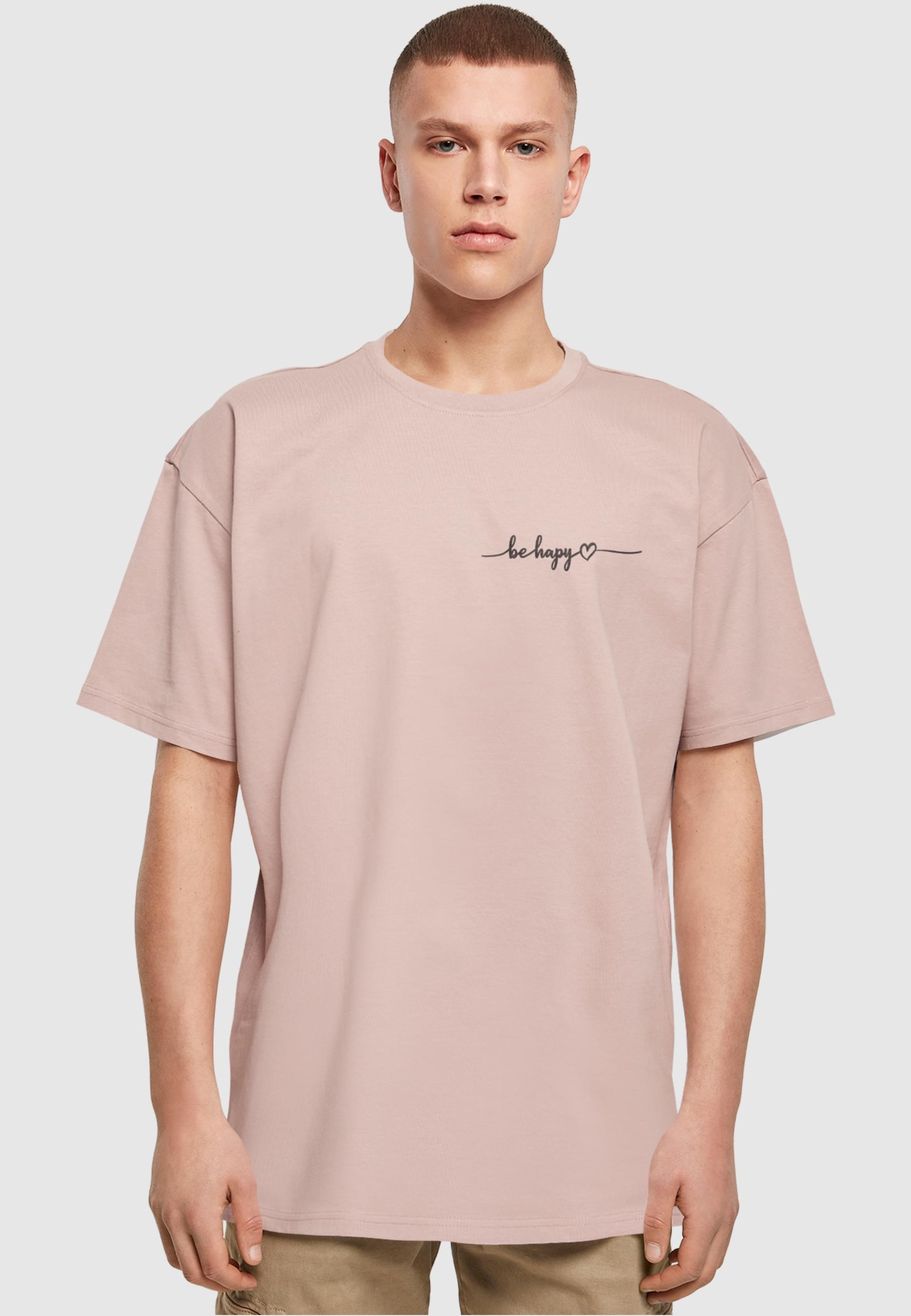 Merchcode T-Shirt »Merchcode Herren Be Happy Heavy Oversize Tee«, (1 tlg.)