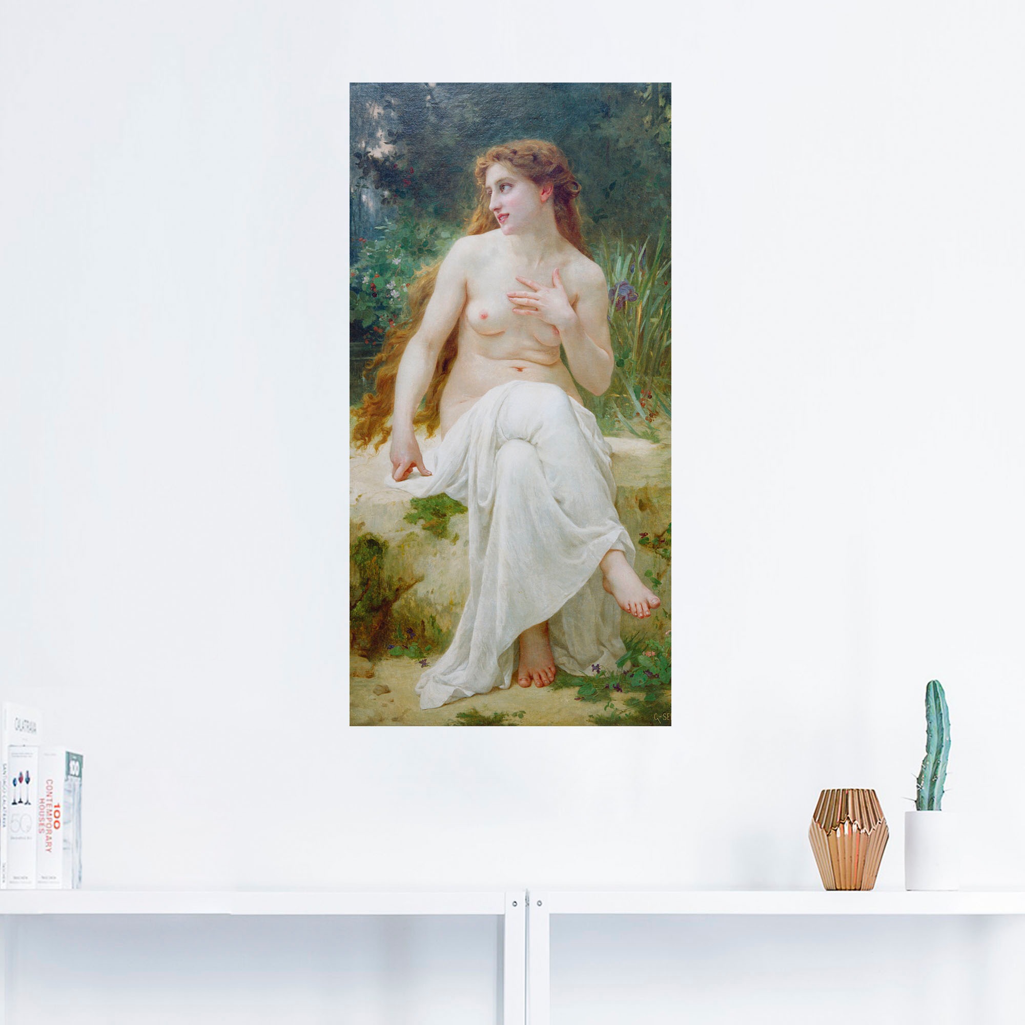 (1 als Leinwandbild, St.), Bilder, »Nymphe, Alubild, | Poster in 1910.«, BAUR Artland Wandbild oder kaufen um Erotische versch. Wandaufkleber Größen