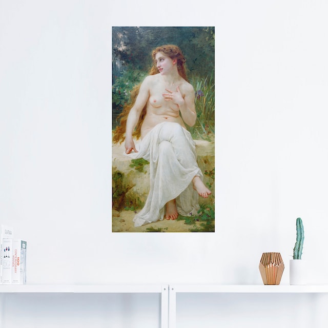 | »Nymphe, Wandaufkleber Erotische versch. St.), oder (1 als Alubild, Bilder, 1910.«, Leinwandbild, Poster um Größen Wandbild kaufen in BAUR Artland