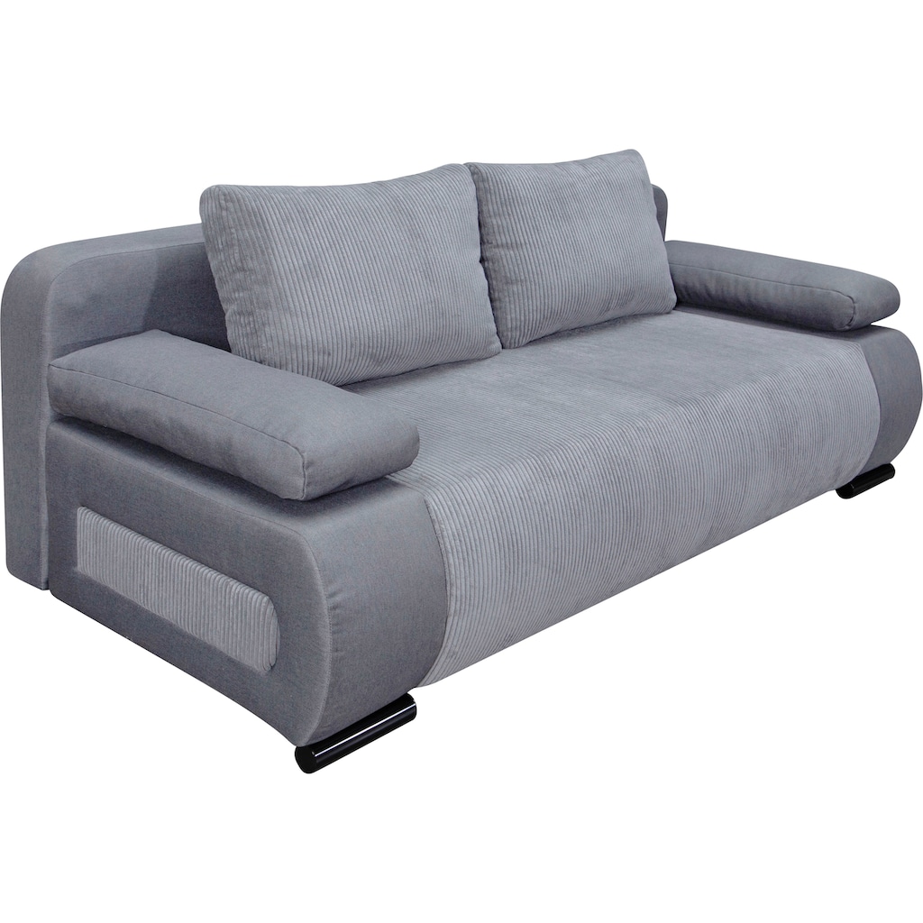 COLLECTION AB Schlafsofa »Moritz«, mit Bettfunktion und Bettkasten, komfortabler Federkern