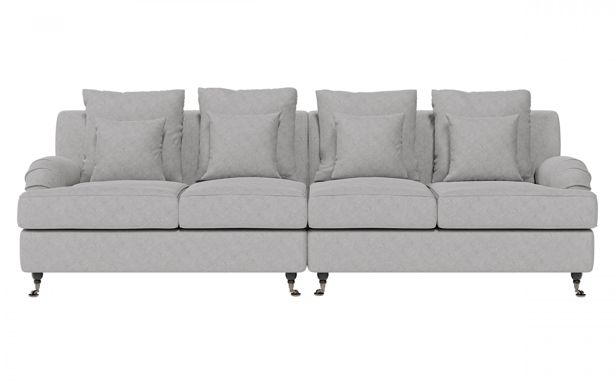 Guido Maria Kretschmer Home&Living Big-Sofa »NORIN«, zwei Fußarten: vorne - Rollen, hinten - Holzfüße