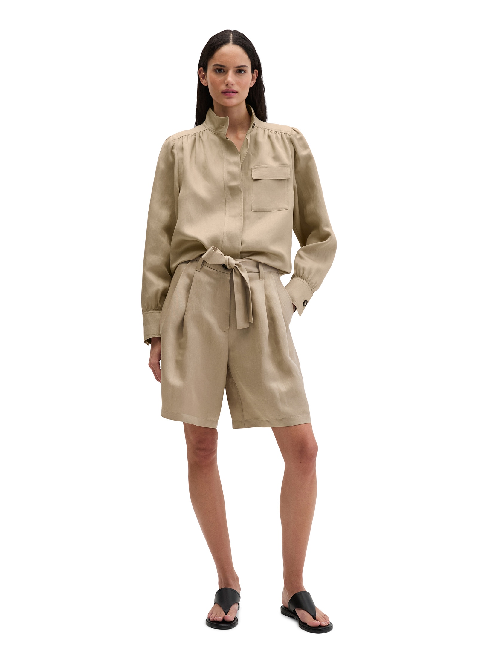 Marc O'Polo Kurzjacke »aus TENCEL™ Lyocell-Leinen-Mix« ohne Kapuze