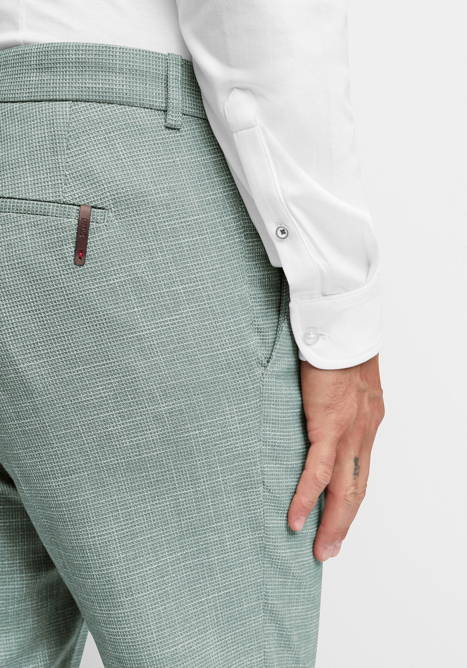 Thumbnail - Cinque Anzughose "CIBRAVO" in dezentem Muster, Slim Fit