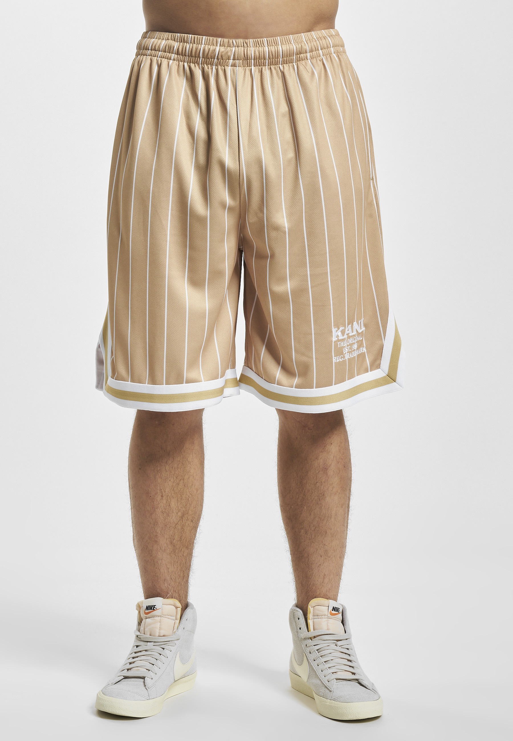 Karl Kani Shorts »Karl Kani Herren KM232-005-2 KK Retro Pinstripes Mesh Shorts«