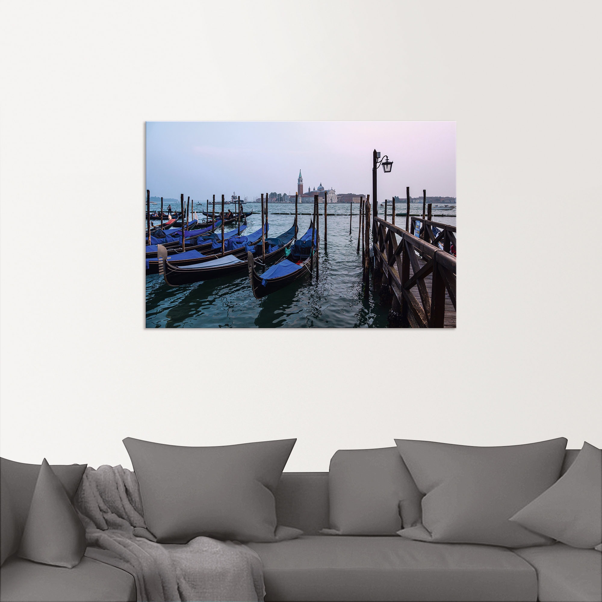 Artland Wandbild »Blick auf die Insel San Giorgio Maggiore«, Bilder von Booten & Schiffen, (1 St.), in vielen Größen & Produktarten , Alubild, Leinwandbild, Poster, Wandaufkleber