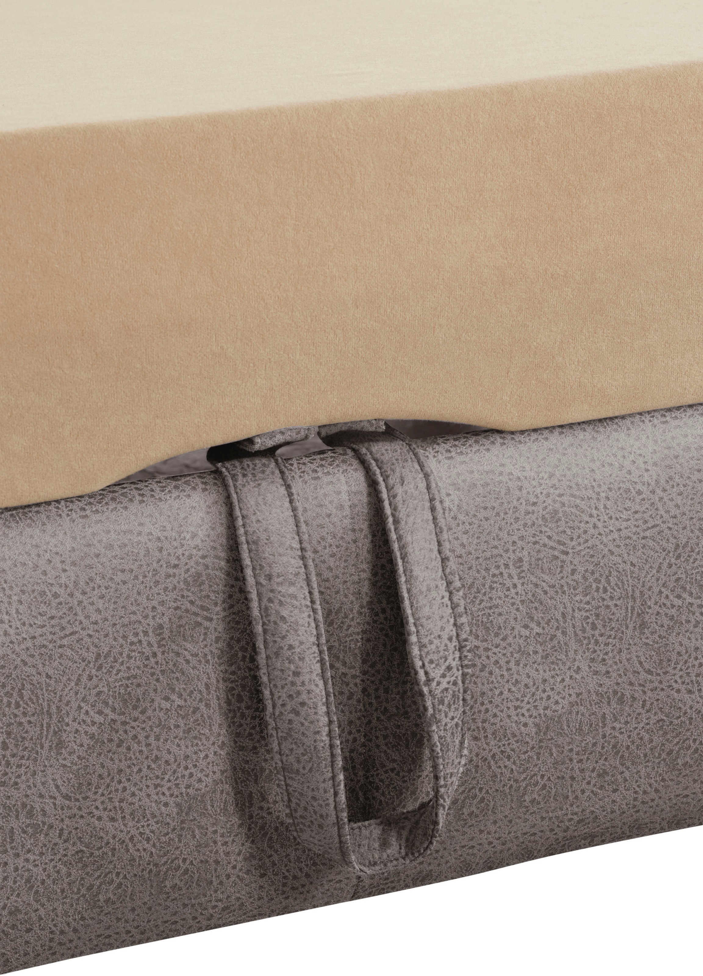 exxpo - sofa fashion Ecksofa »Enya, aufwendige Detailverarbeitung, hoher Sitzkomfort, bequem, L-Form«, inkl. Kopfteilverstellung, wahlweise mit Bettfunktion und Bettkasten