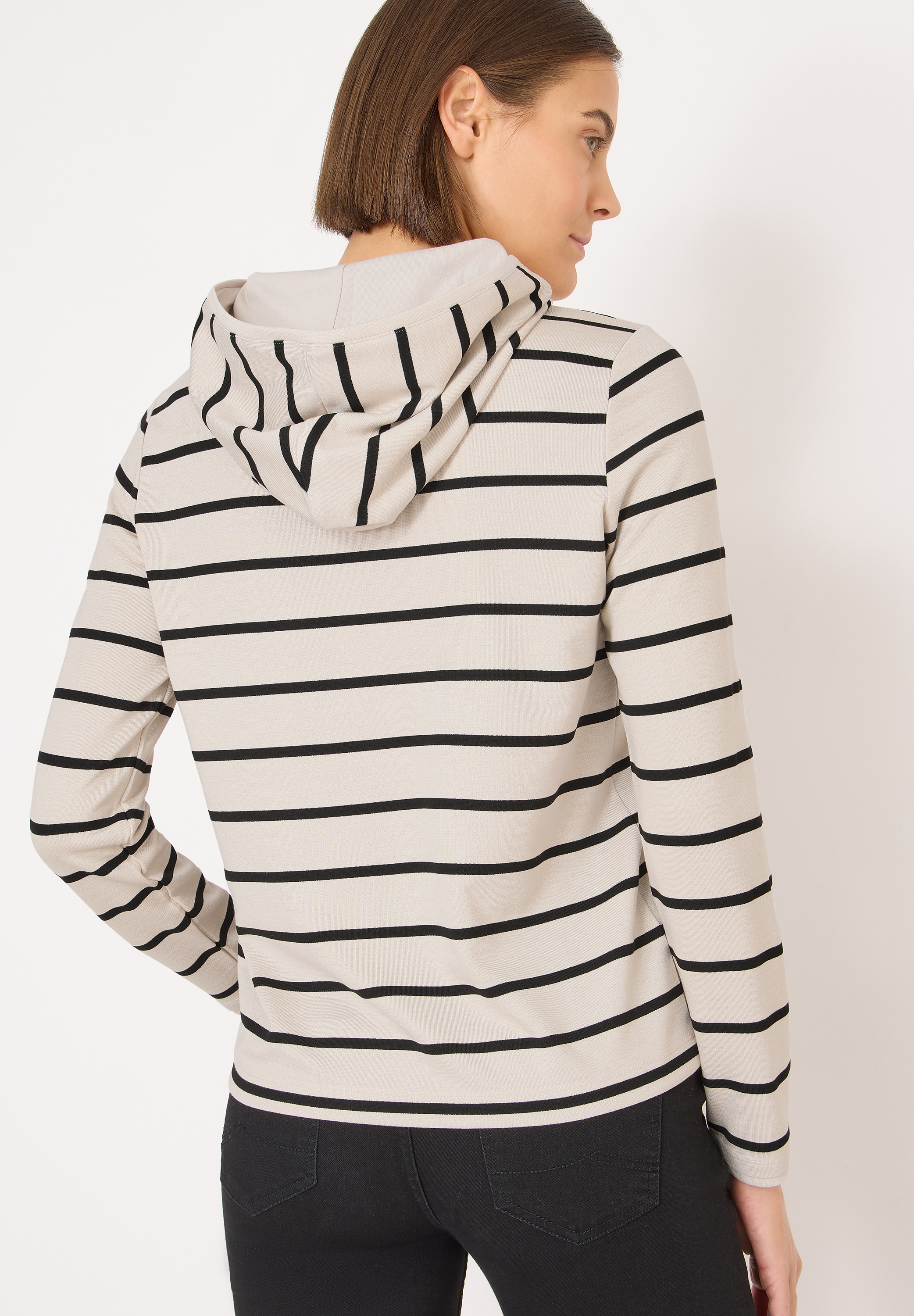 Cecil Hoodie , gestreift, mit Kapuze
