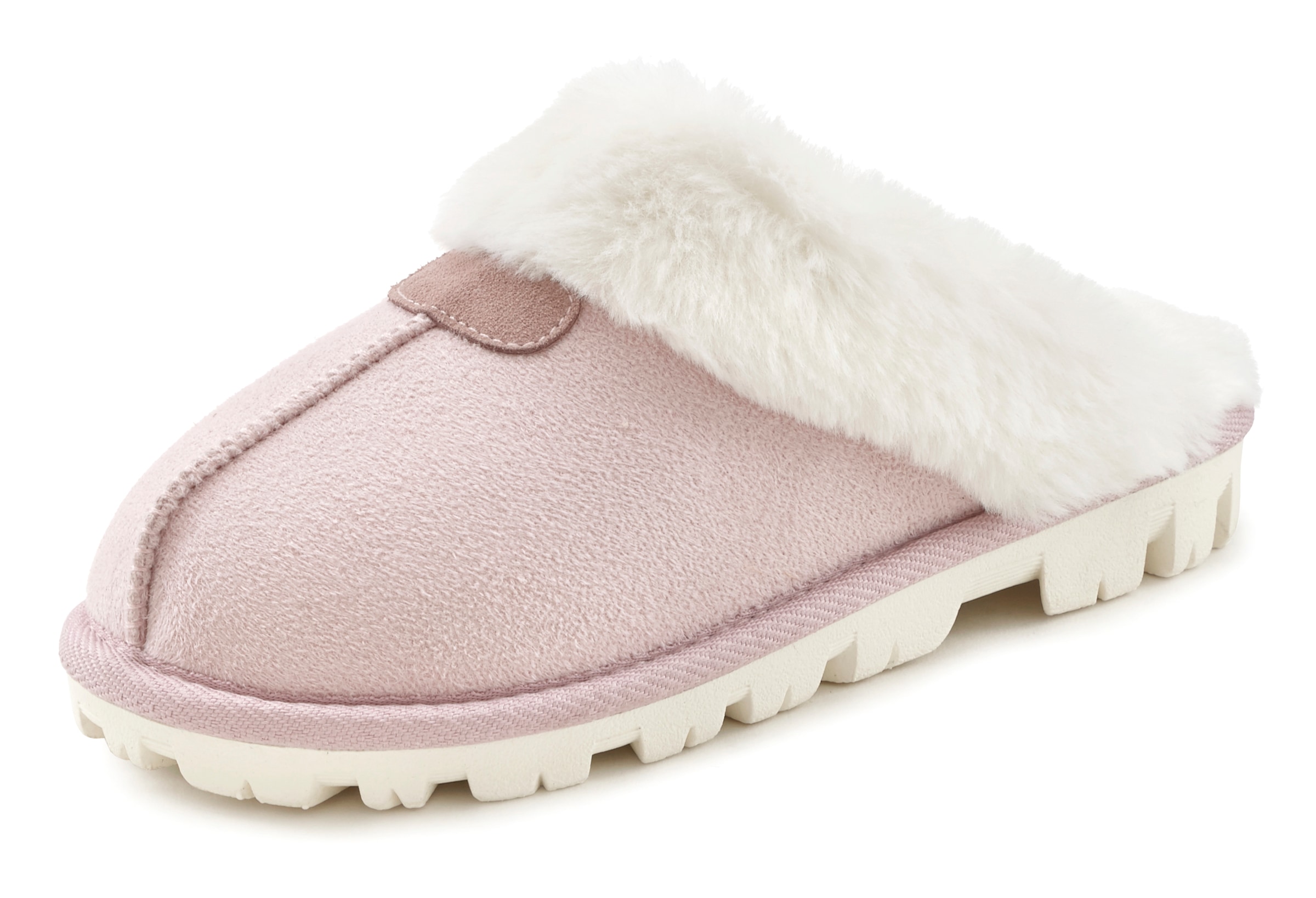 Vivance Hausschuh "Plüsch Hausschuhe, Pantolette, Pantoffeln, Clogs, Schlap günstig online kaufen