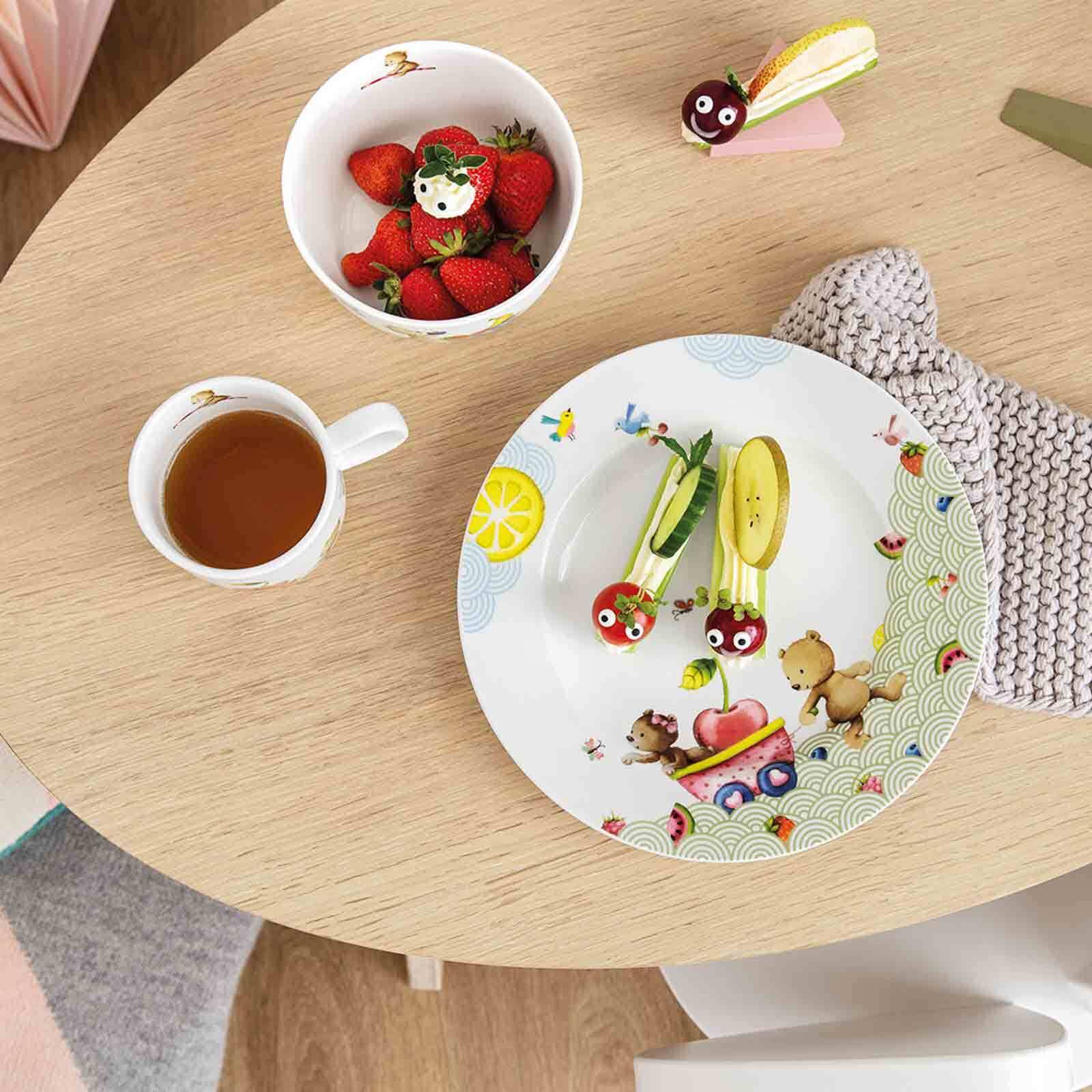 Villeroy & Boch Kindergeschirr-Set »Frühstücksset Hungry as a Bear 2er Set bunt« Spülmaschinenfest, Mikrowellensicher