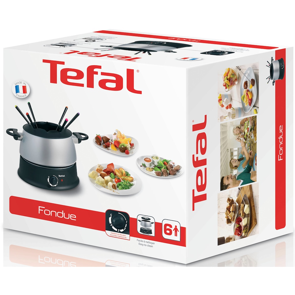 Tefal Elektro-Fondue »EF3000.10«, 6 wärmeisolierte Fondue-Gabeln