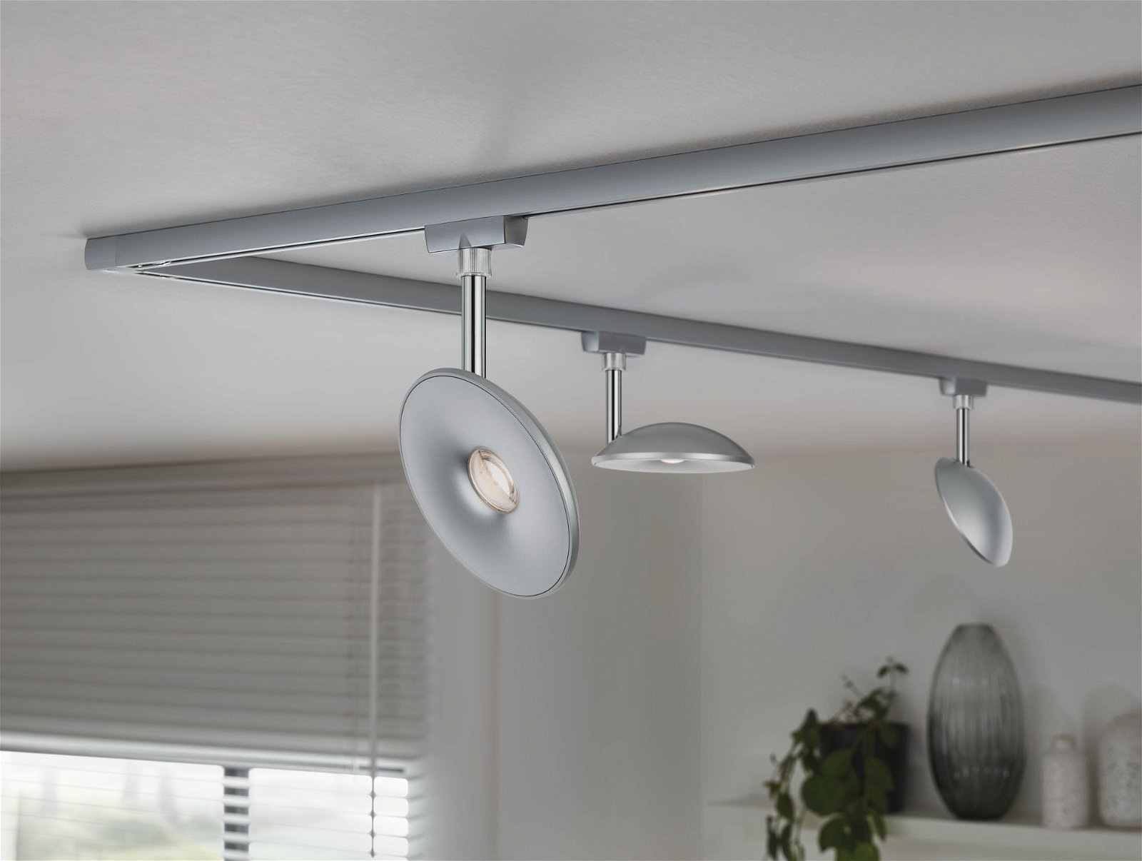 Paulmann Schienensystem-Leuchten »URail Schienenspot Sphere 493lm 7W 2700K 230V Chrom matt, Chrom«, Einzelspot, dimmbar