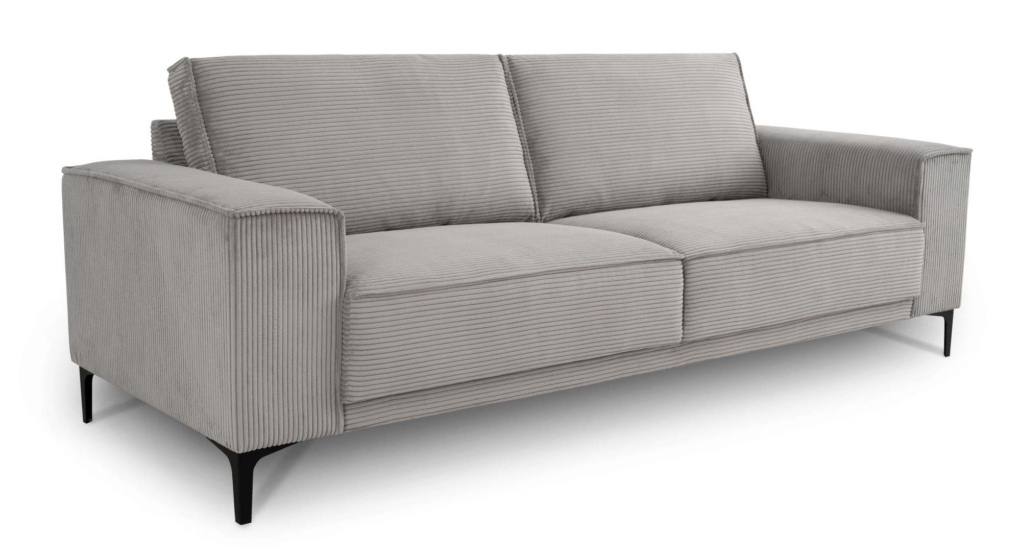 OTTO home 3-Sitzer »OLAND Cord, Sofa, B: 224 cm, Skandi-Design« Struktur, Flachgewebe, Luxus-Microfaser, Boucle