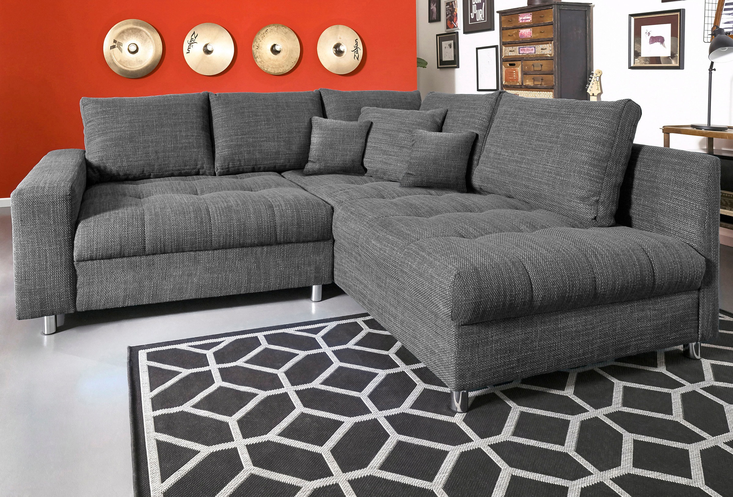 Mr. Couch Ecksofa »Tobi 3«, wahlweise mit Kaltschaum (140kg Belastung/Sitz),... kaufen