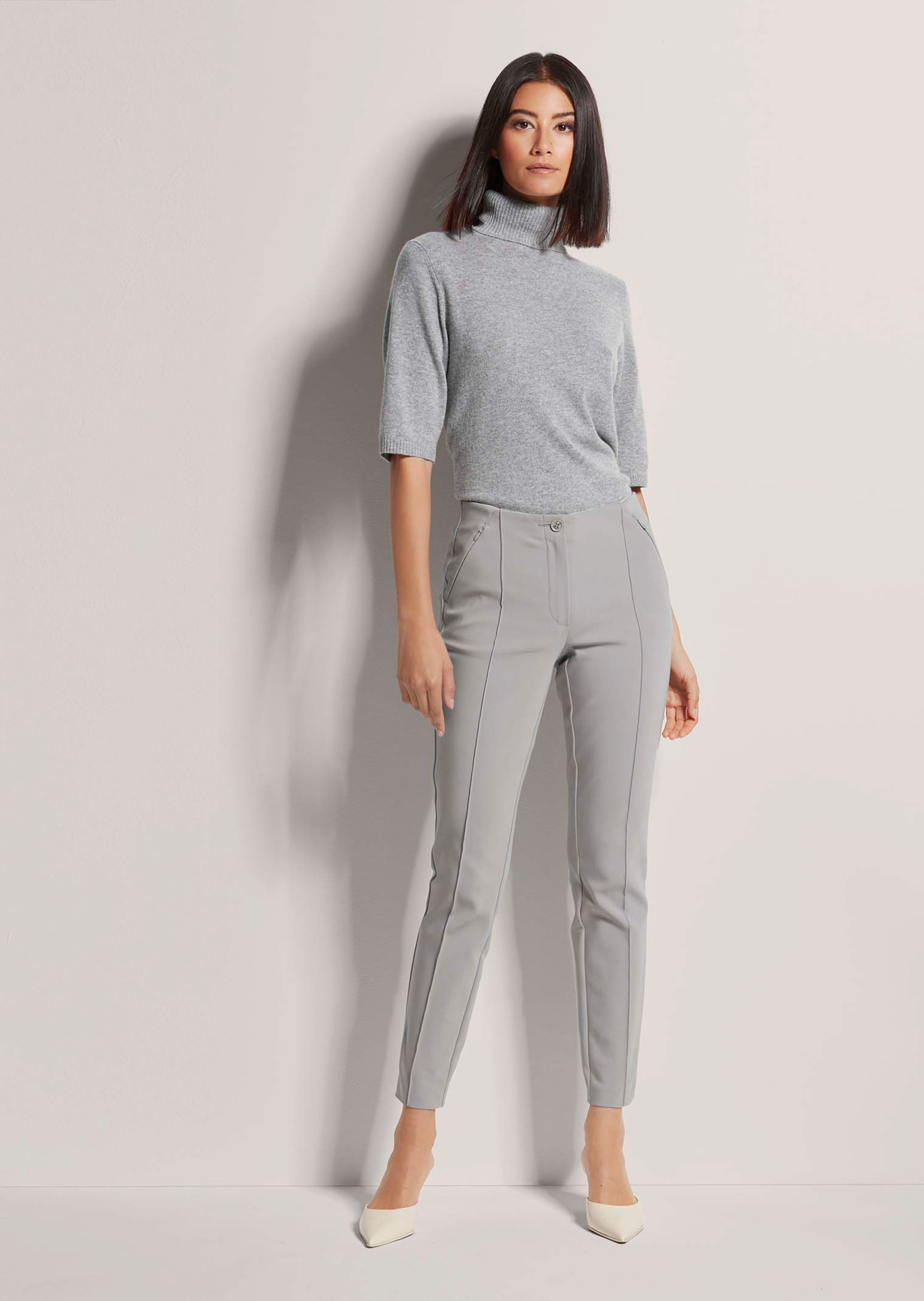 MADELEINE Stoffhose "Hose Schlanke Stretch-Hose mit Biesen" günstig online kaufen