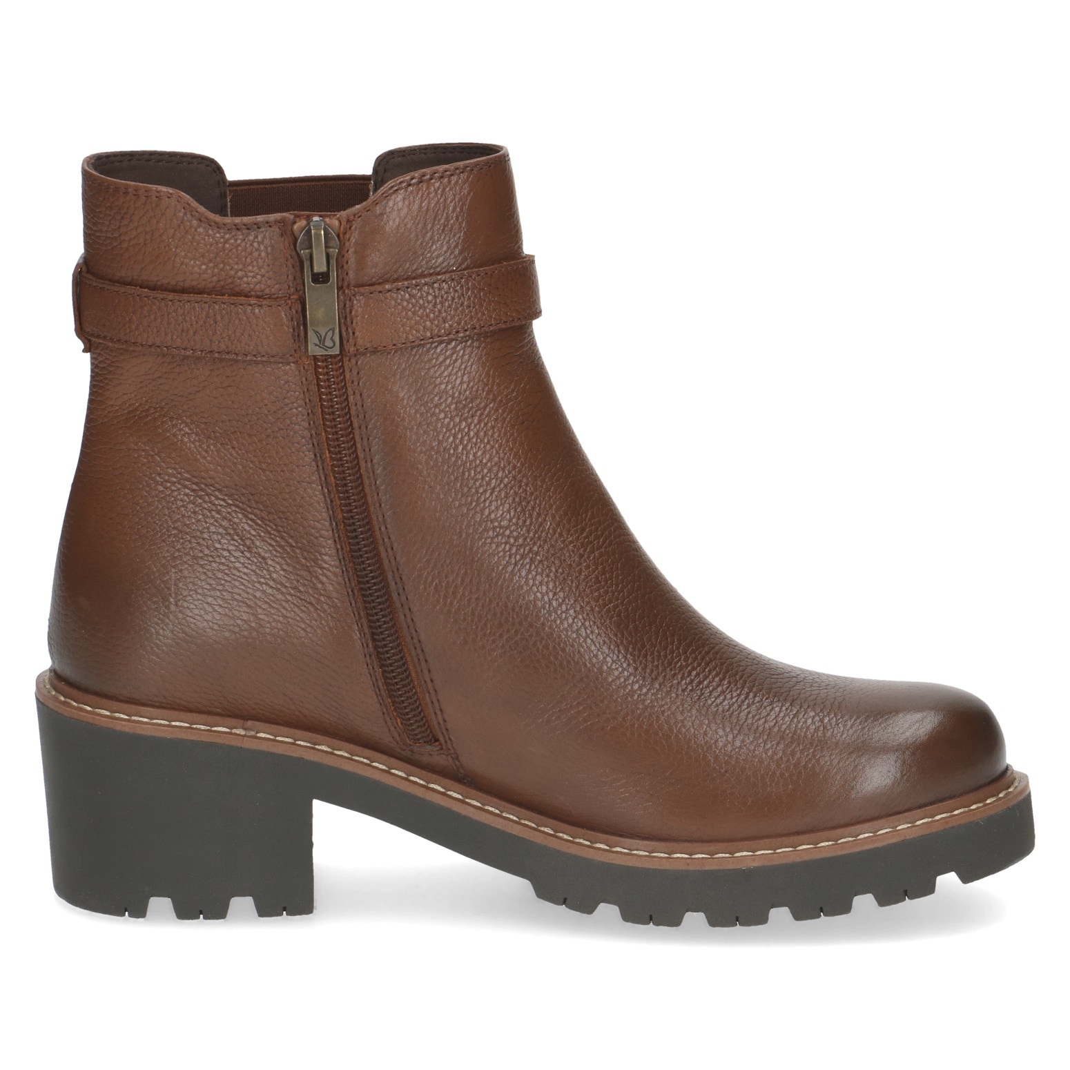 Caprice Chelseaboots  , Blockabsatz, Herbstboots, Stiefelette mit dezenter Zierschnalle