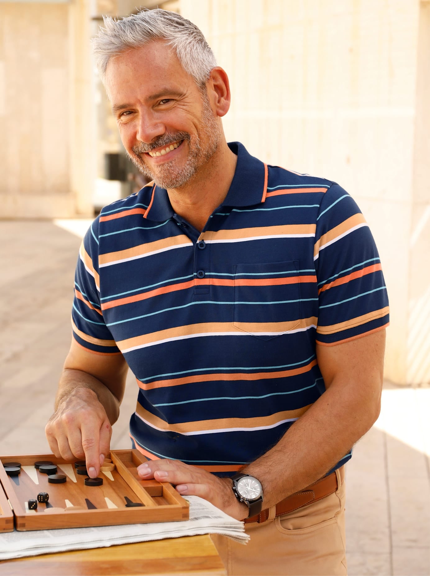 Marco Donati Kurzarmshirt »Kurzarm-Poloshirt« 1 tlg.