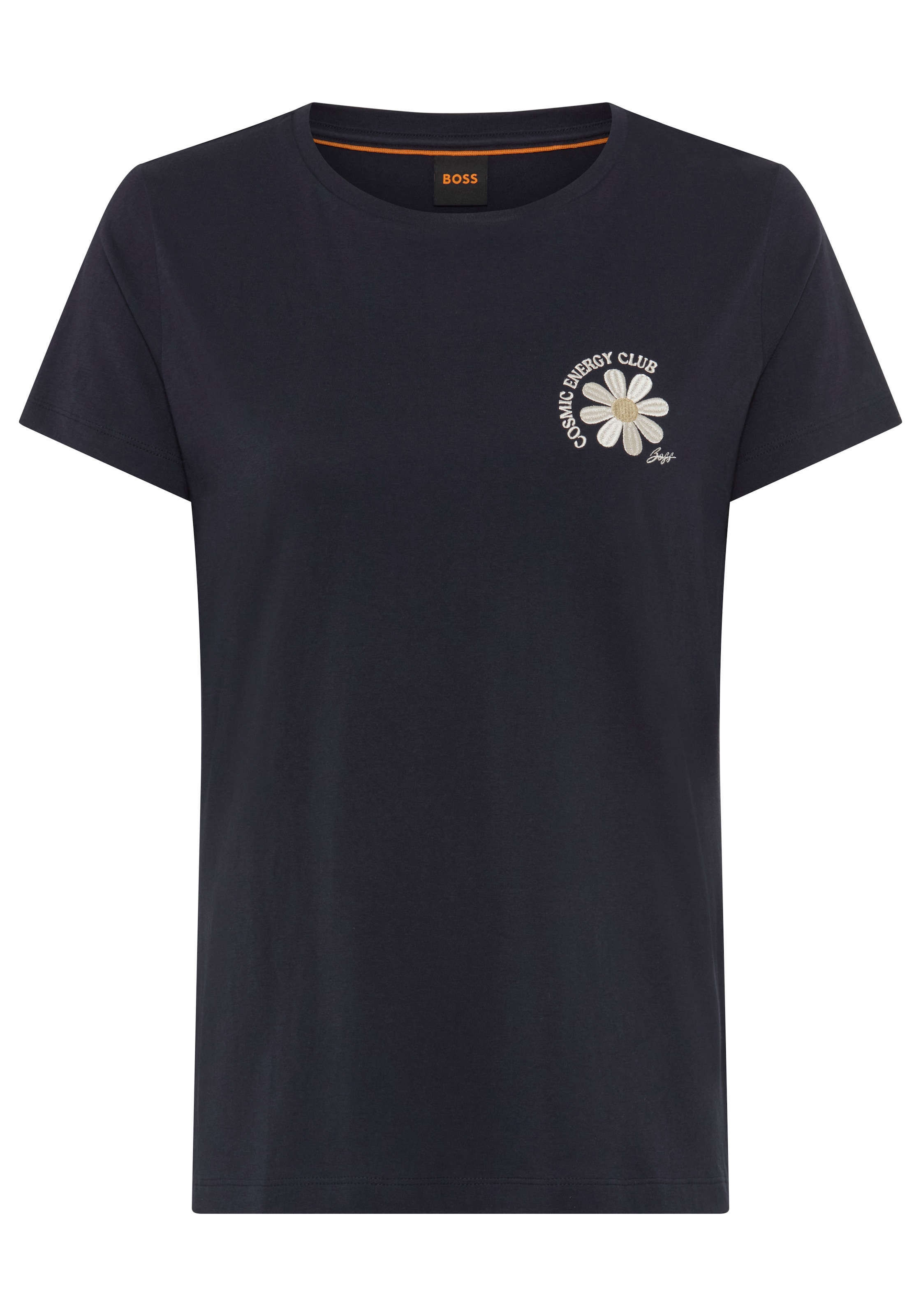 BOSS ORANGE T-Shirt "Elove Premium Damenmode" mit Stickerei, Slim Fit