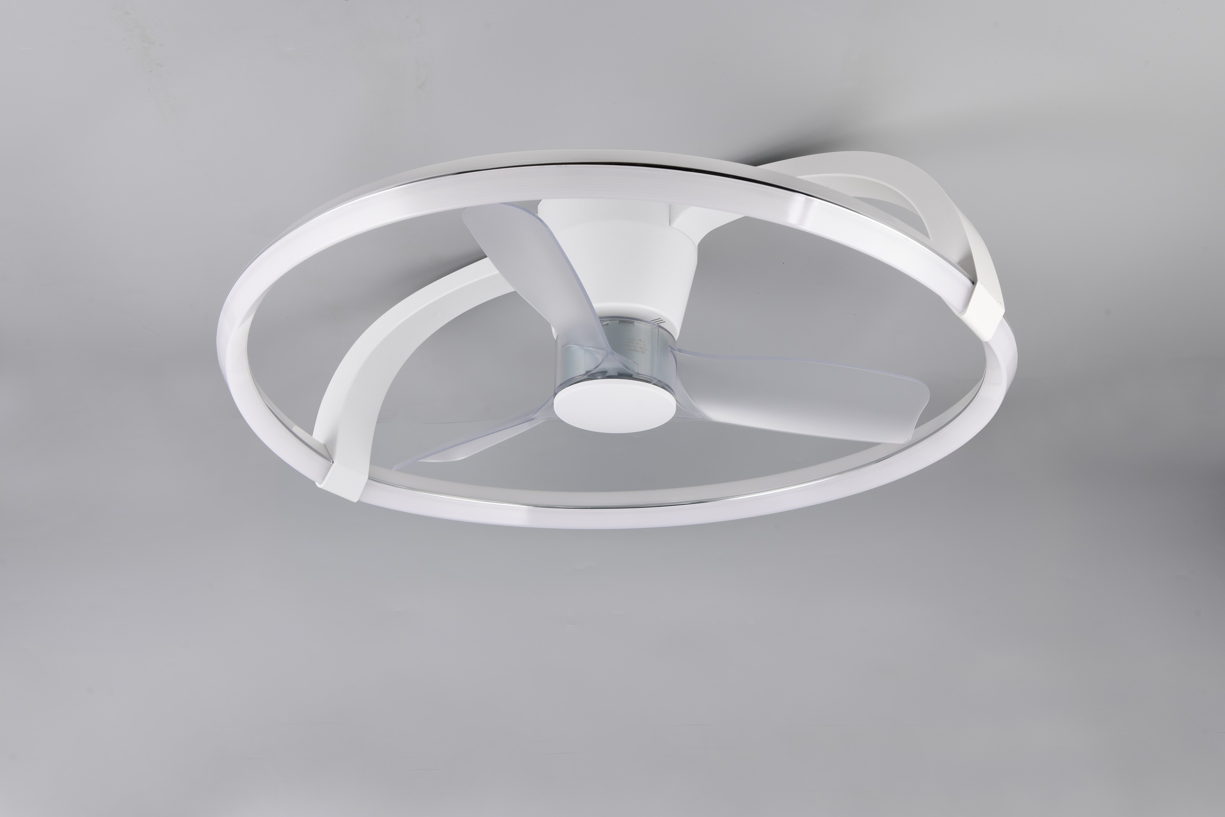 REALITY Leuchten LED Deckenleuchte »STOCKHOLM mit Ventilator, Deckenventilator mit Licht inklFernbedienung«, 1 flammig, Leuchtmittel LED-Board | LED fest integriert, 6 Geschwindigkeiten Timer Vor- & Rücklauf LED dimmbar CCT Nachtlicht