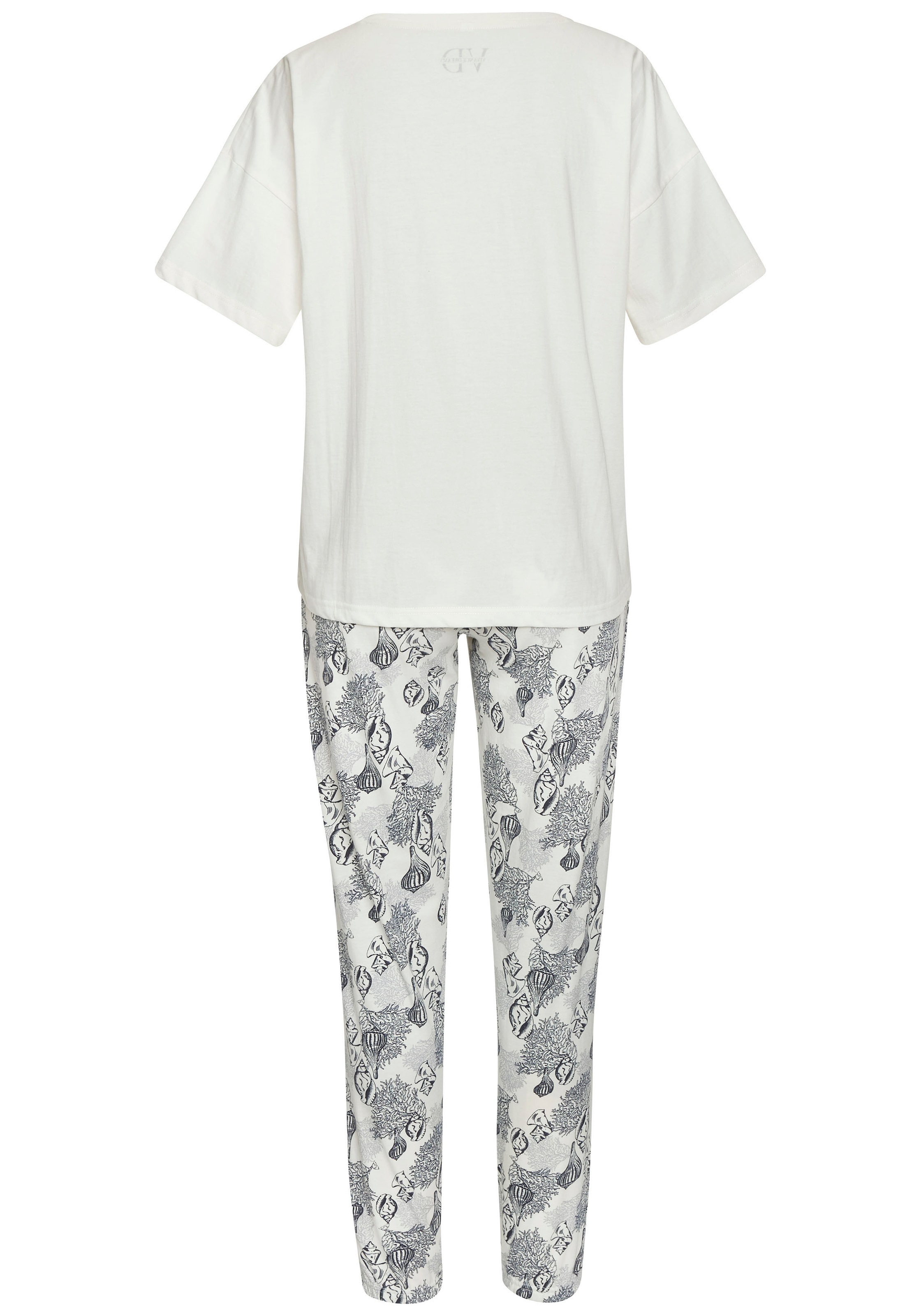 Vivance Dreams Pyjama, (Set, 2 tlg.), Allover-Druck