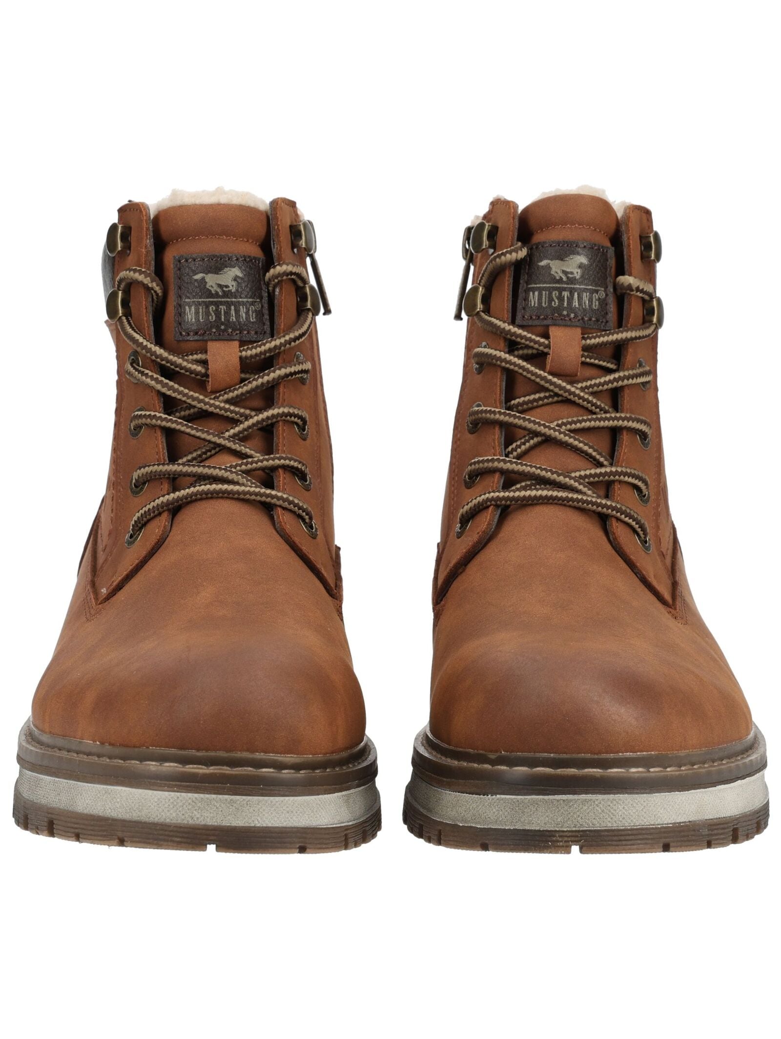 Mustang Shoes Schnürstiefelette »Mustang Shoes Stiefelette Lederimitat«