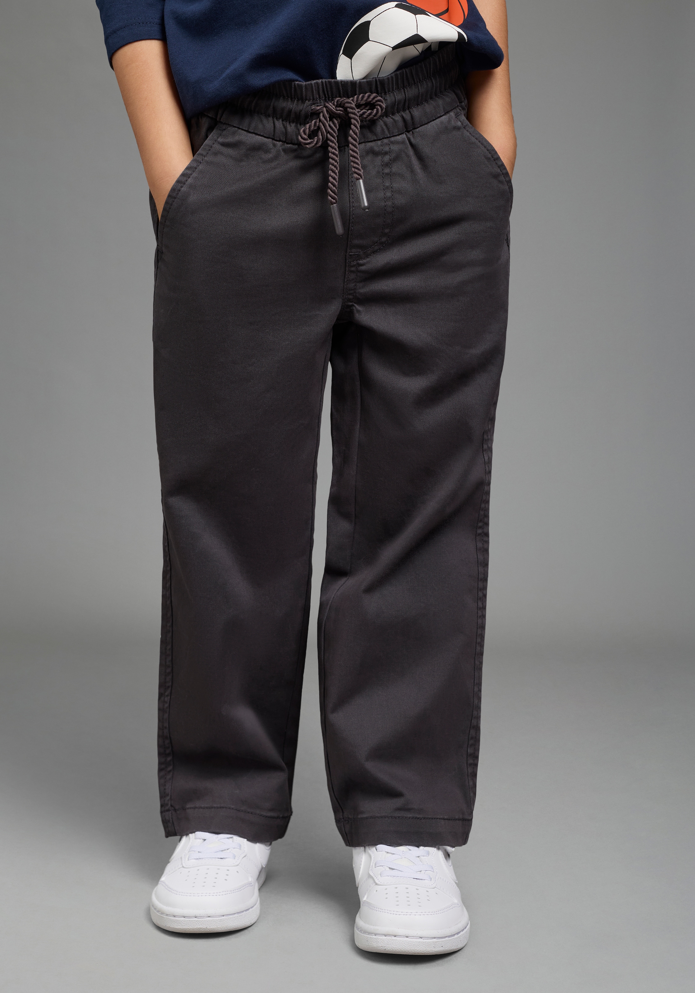 KIDSWORLD Schlupfhose »Twillhose in Schlupfform«  gerade Passform, mit innenliegendem Gummizug im Bund