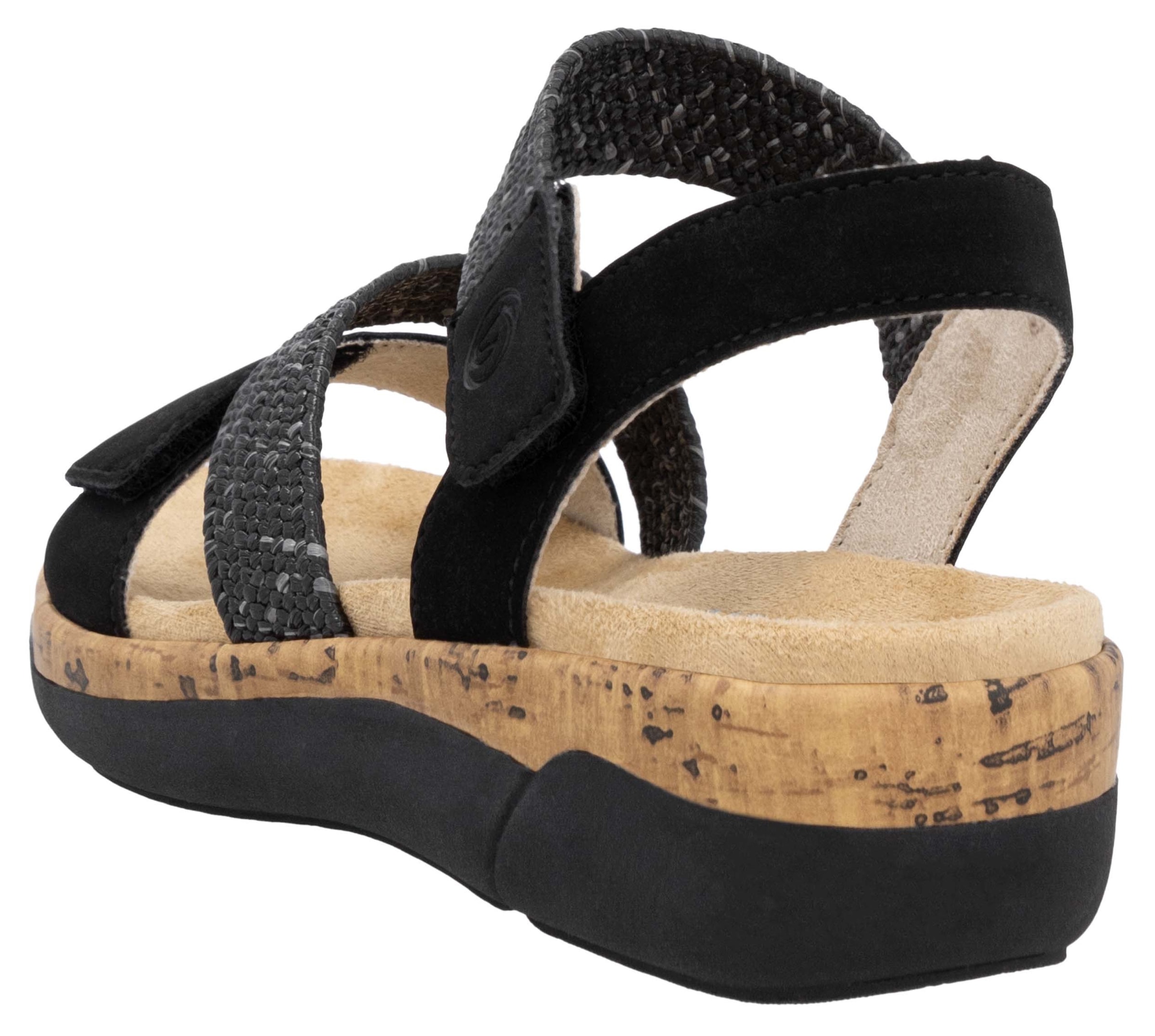 Remonte Keilsandalette, Riemchensandale, Bequemschuh, Sommerschuh mit Soft-Fußbett