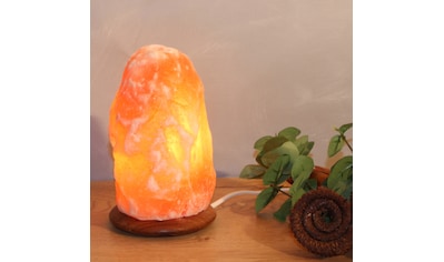 Salzkristall-Tischlampe »Rock«, Handgefertigt - jeder Stein ein Unikat, H: ca.18 cm,...