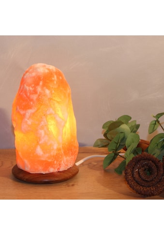 HIMALAYA SALT DREAMS Salzkristall-Tischlampe »Rock« Handgef...