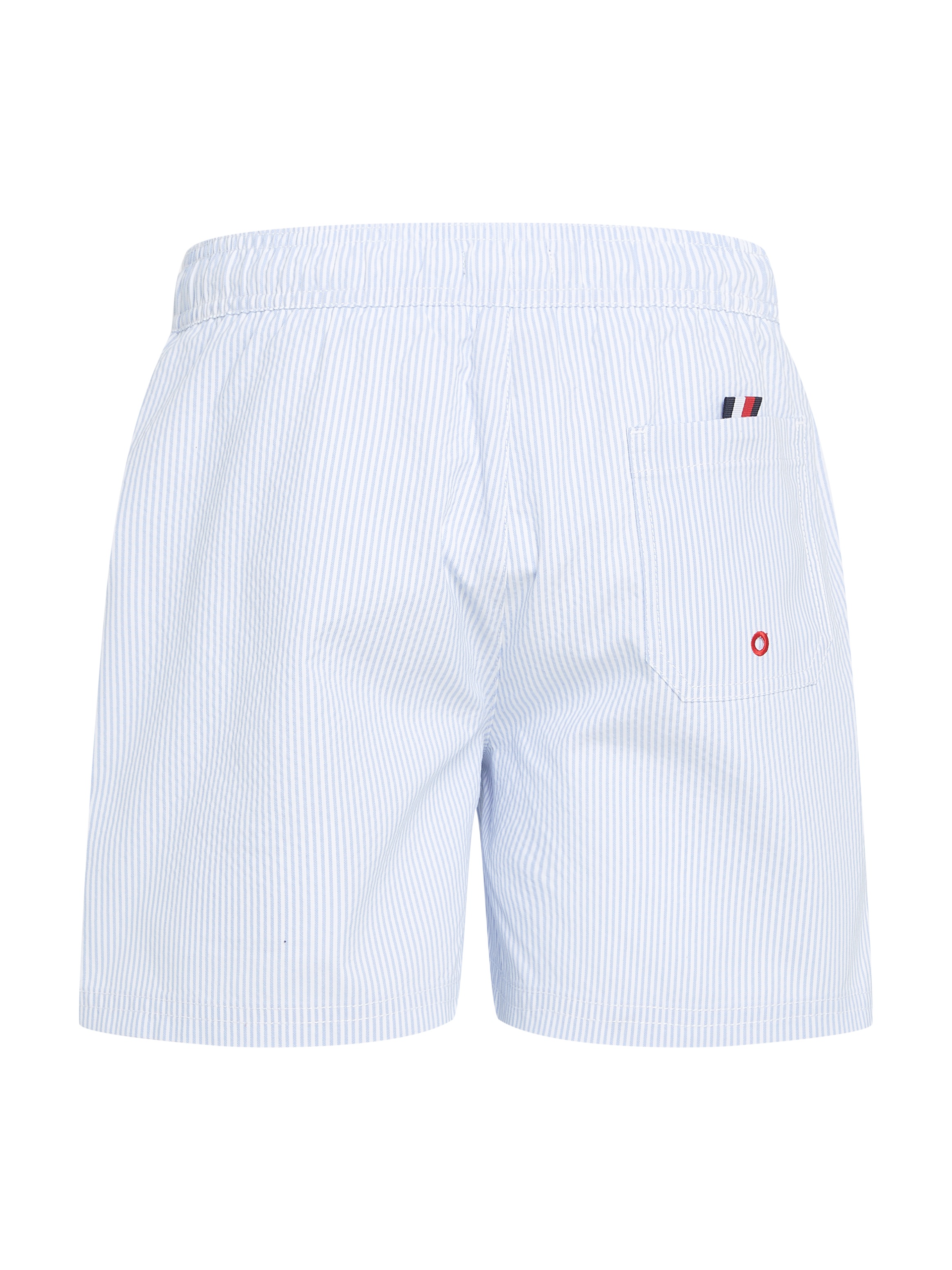 Tommy Hilfiger Swimwear Badeshorts »MEDIUM DRAWSTRING ITHACA«, mit Streifendesign, Logostickerei