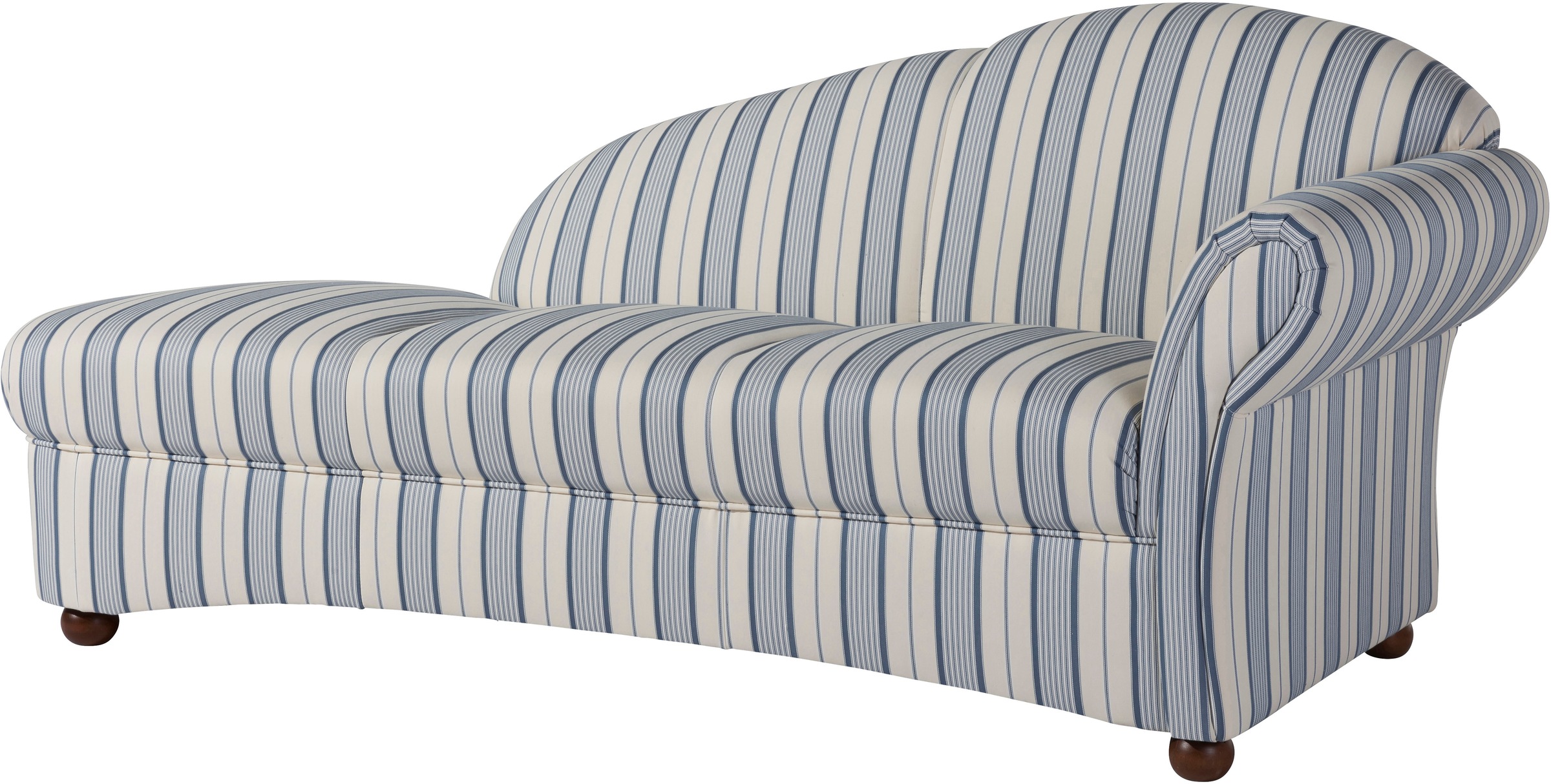 Max Winzer® Recamiere »Caros, klassisch moderne Recamiere im Landhausstil, Solitärmöbel,«, komfortabler Sitzkomfort durch Federkern, Retro, Streifendesign