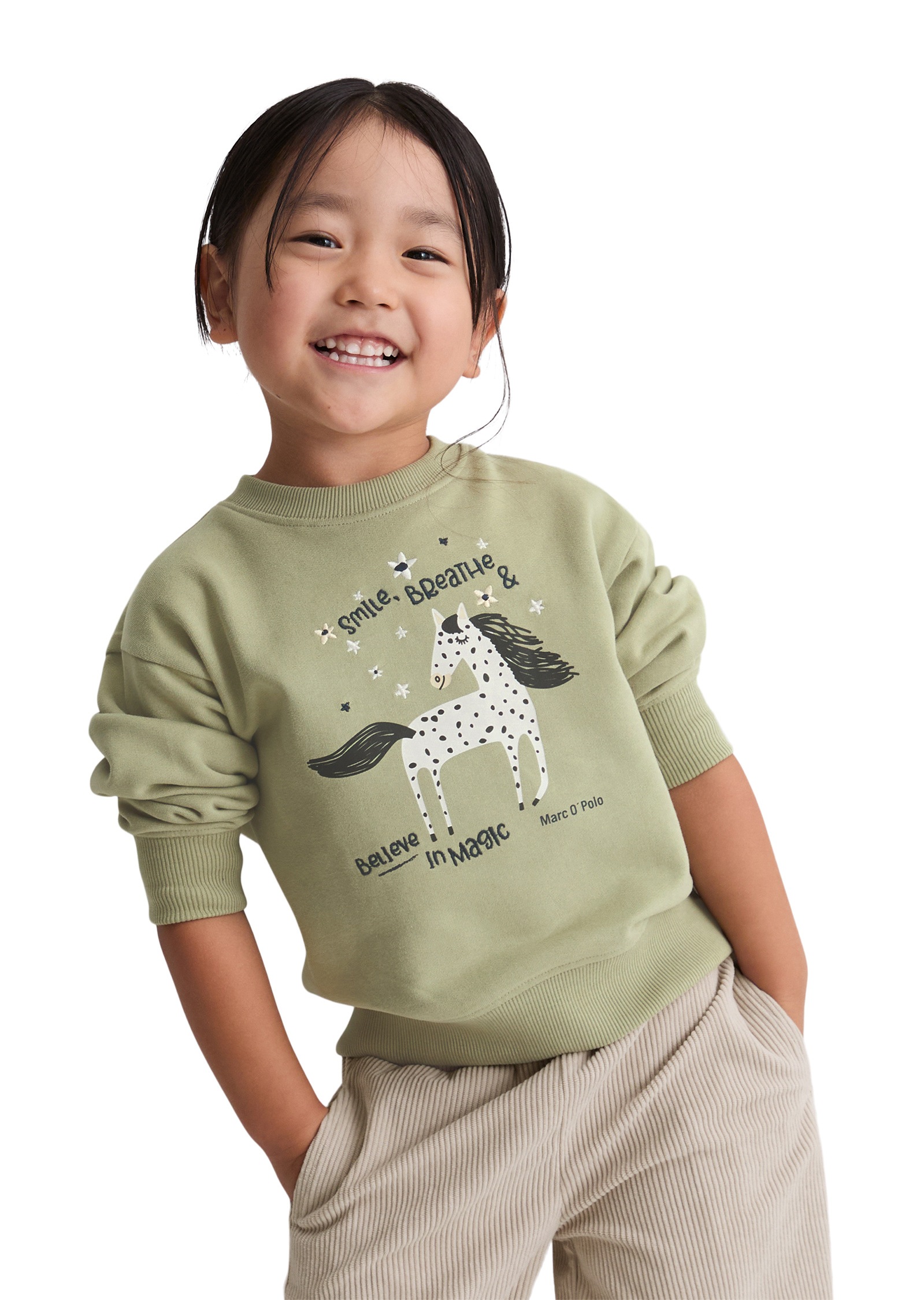 Marc O'Polo Sweatshirt »mit Print und Stickerei«