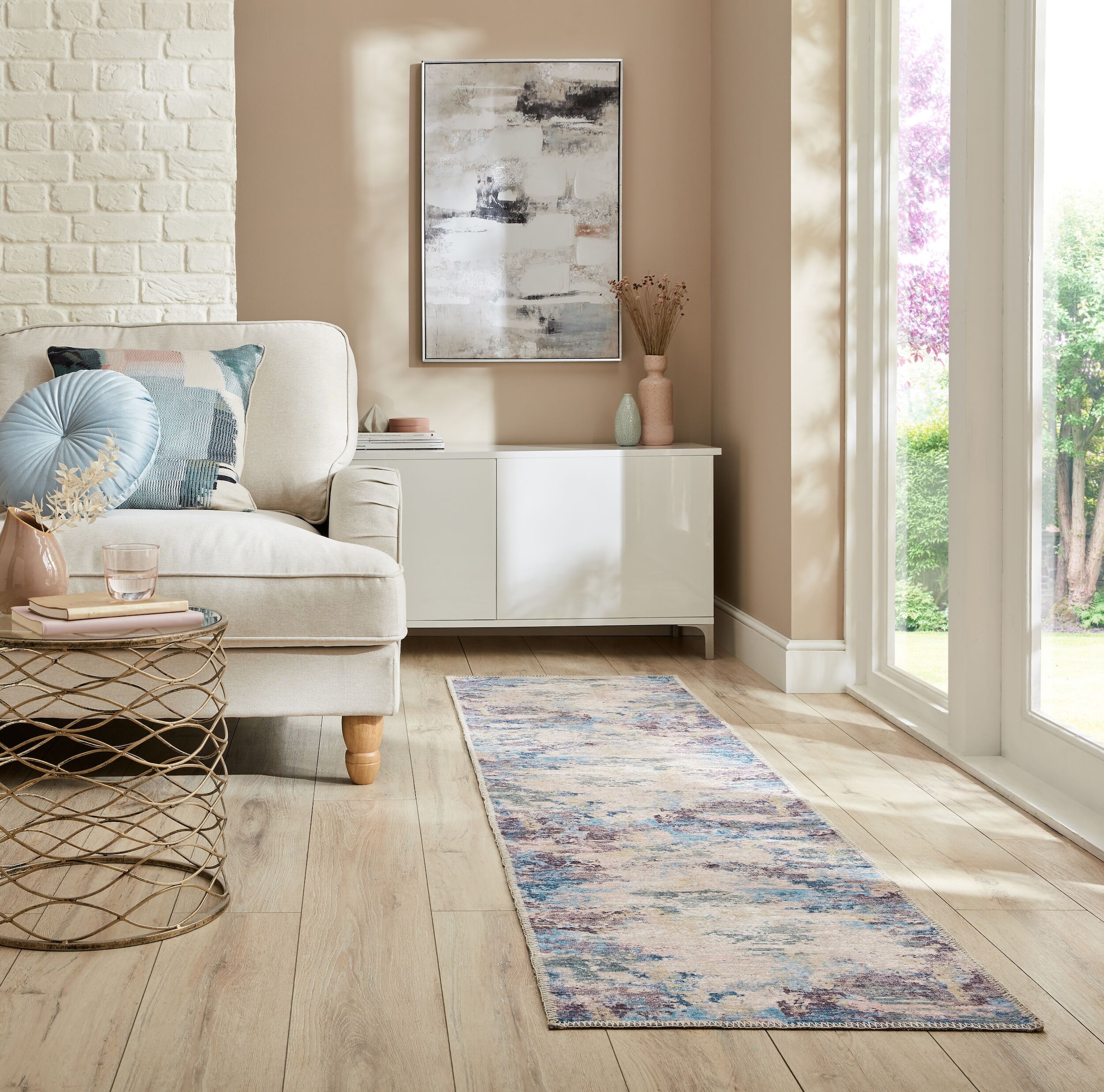 FLAIR RUGS Teppich "Reid Abstract" rechteckig 4 mm Höhe Waschbarer Teppich günstig online kaufen