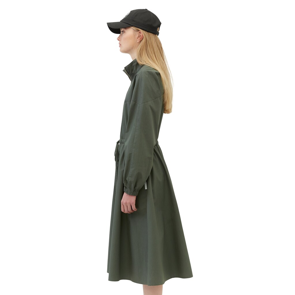Damenmode Kleider Marc O'Polo DENIM Blusenkleid »aus reinem Bio-Baumwoll-Popelin« grün