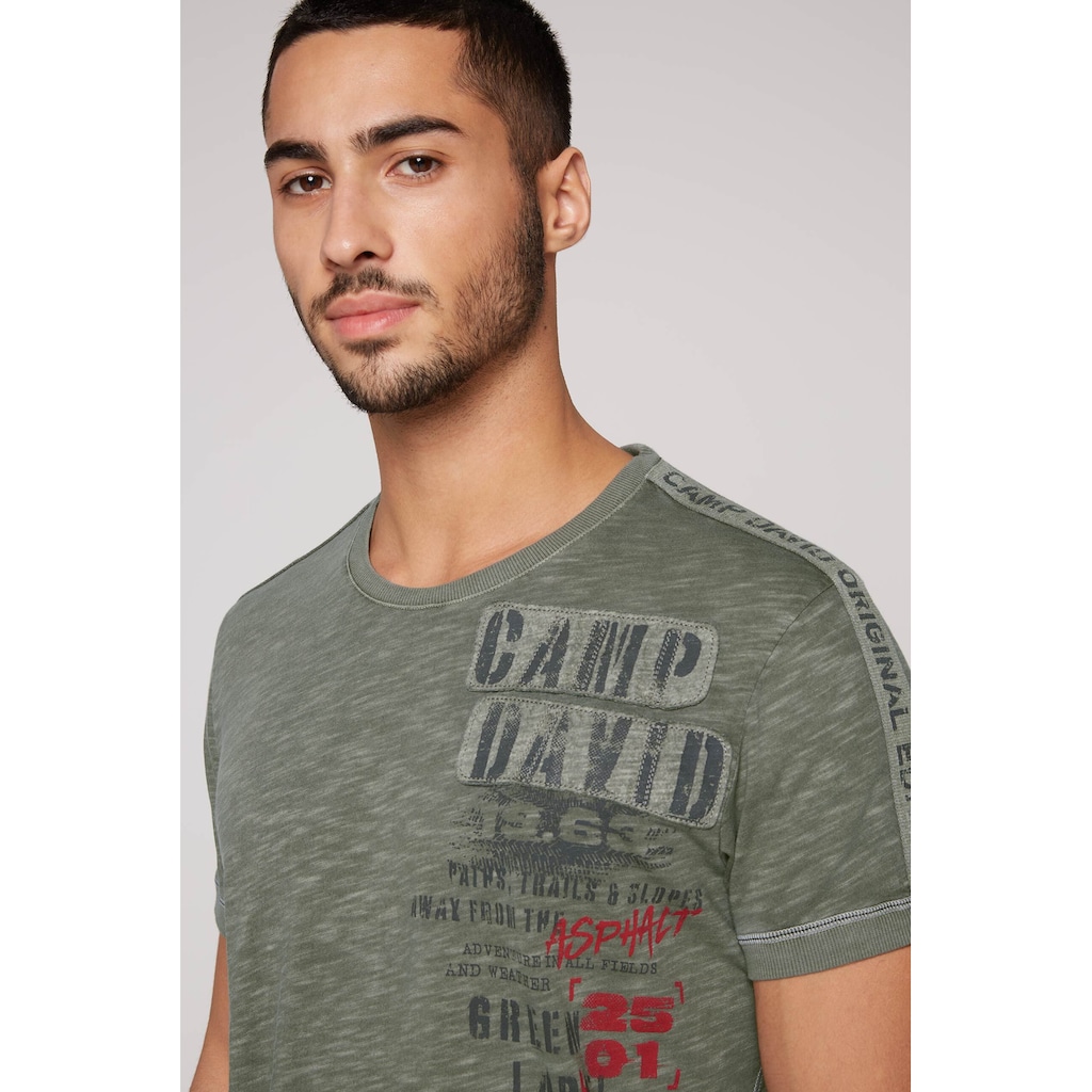 CAMP DAVID Rundhalsshirt