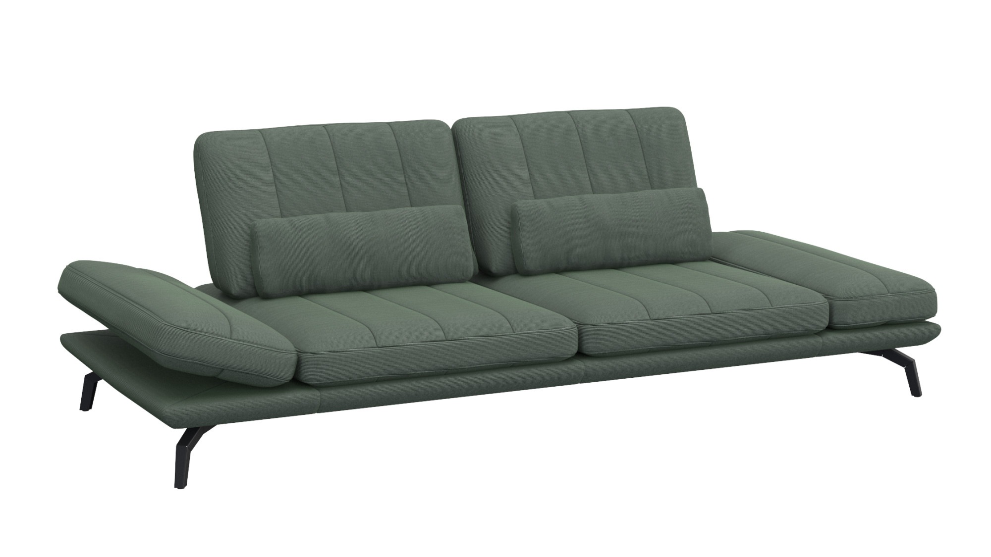 FLEXLUX 3-Sitzer »Tropea Funktionssofa, Designsofa, Relaxfunktion, TV-Couch,«, mit Armteilverstellung sowie Sitztiefenverstellung, Breite 252 cm