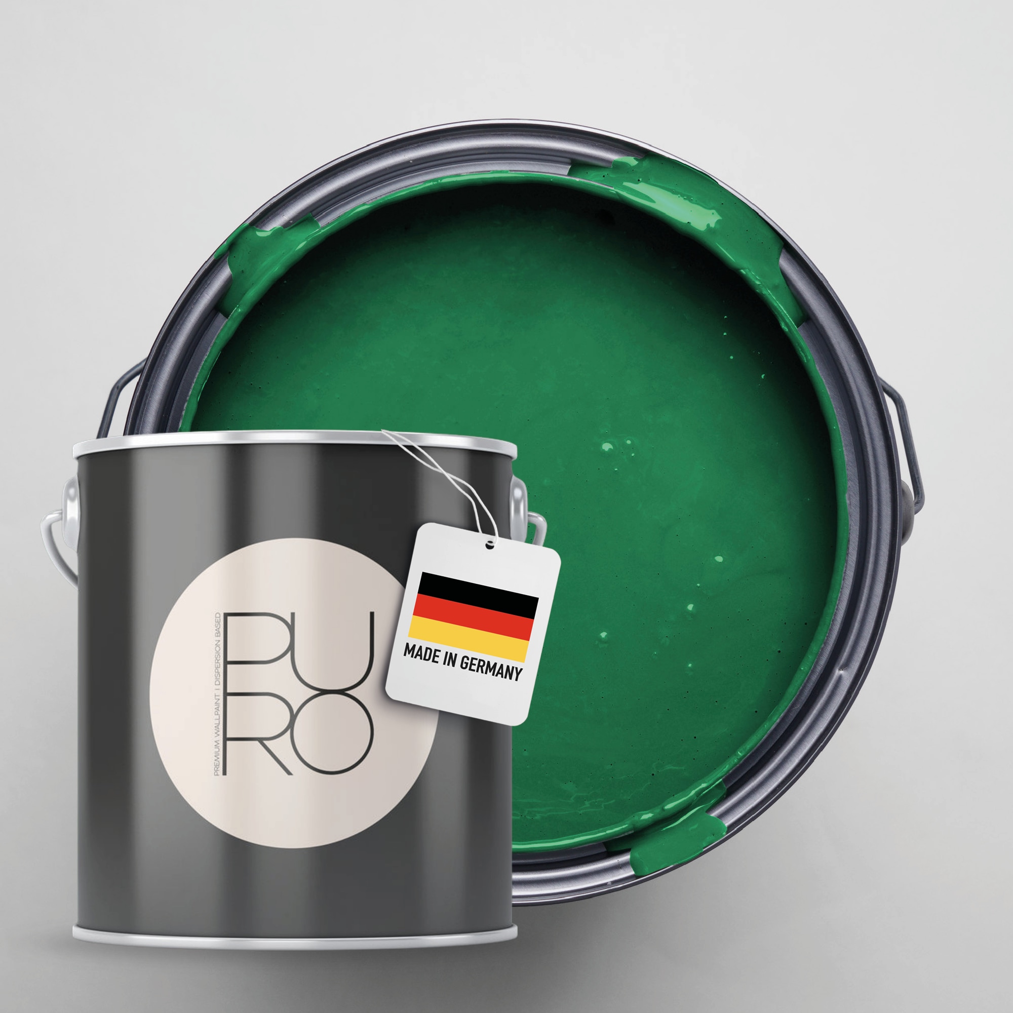 A.S. Création "Premium Innenwandfarbe PURO Tuchmatt sage green" ideal für Wohnzimmer, Schlafzimmer, Flur und Küche, Farbwelt Grün