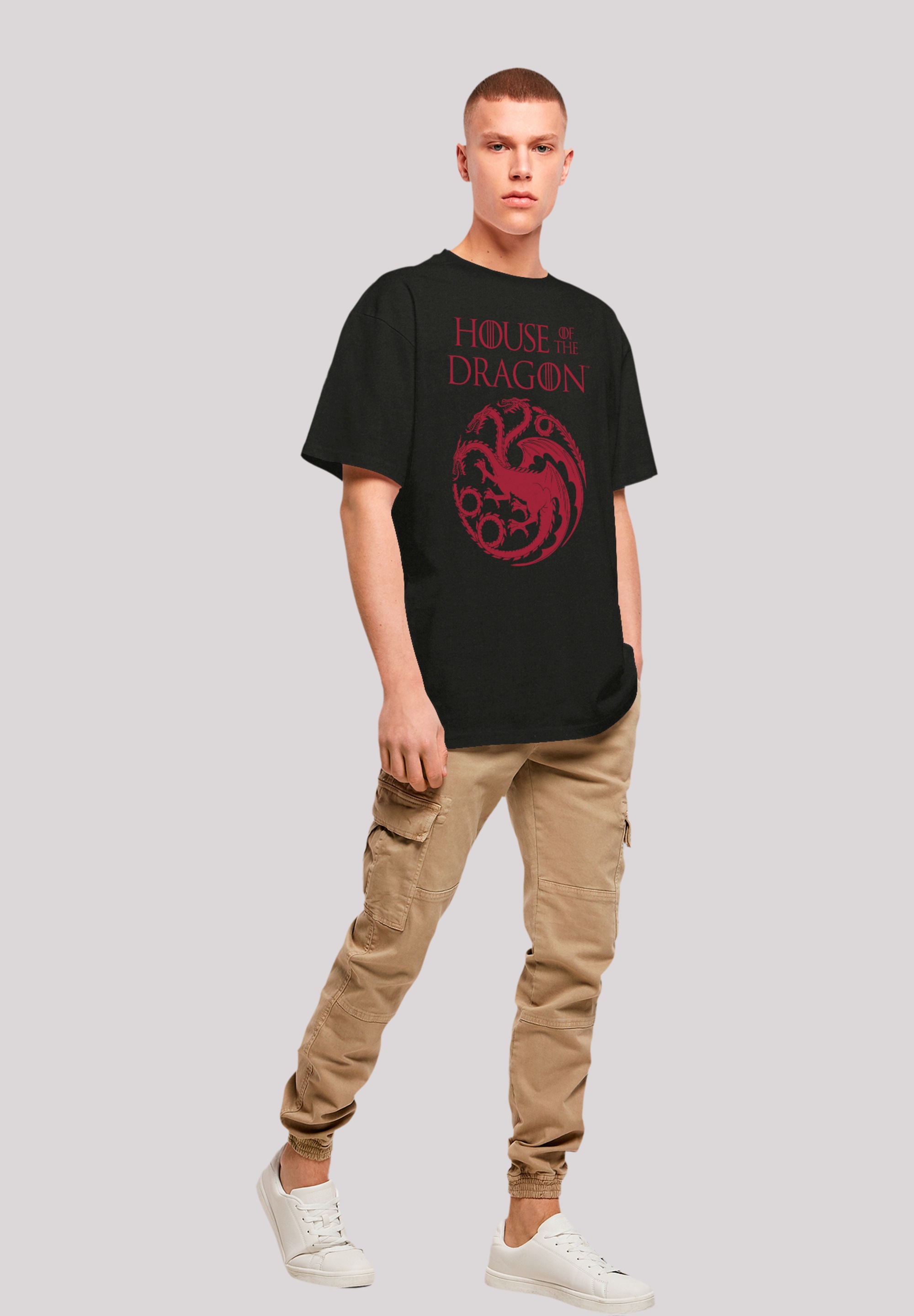 F4NT4STIC T-Shirt »House Of The Dragon Targaryen Crest Logo«, Premium Qualität