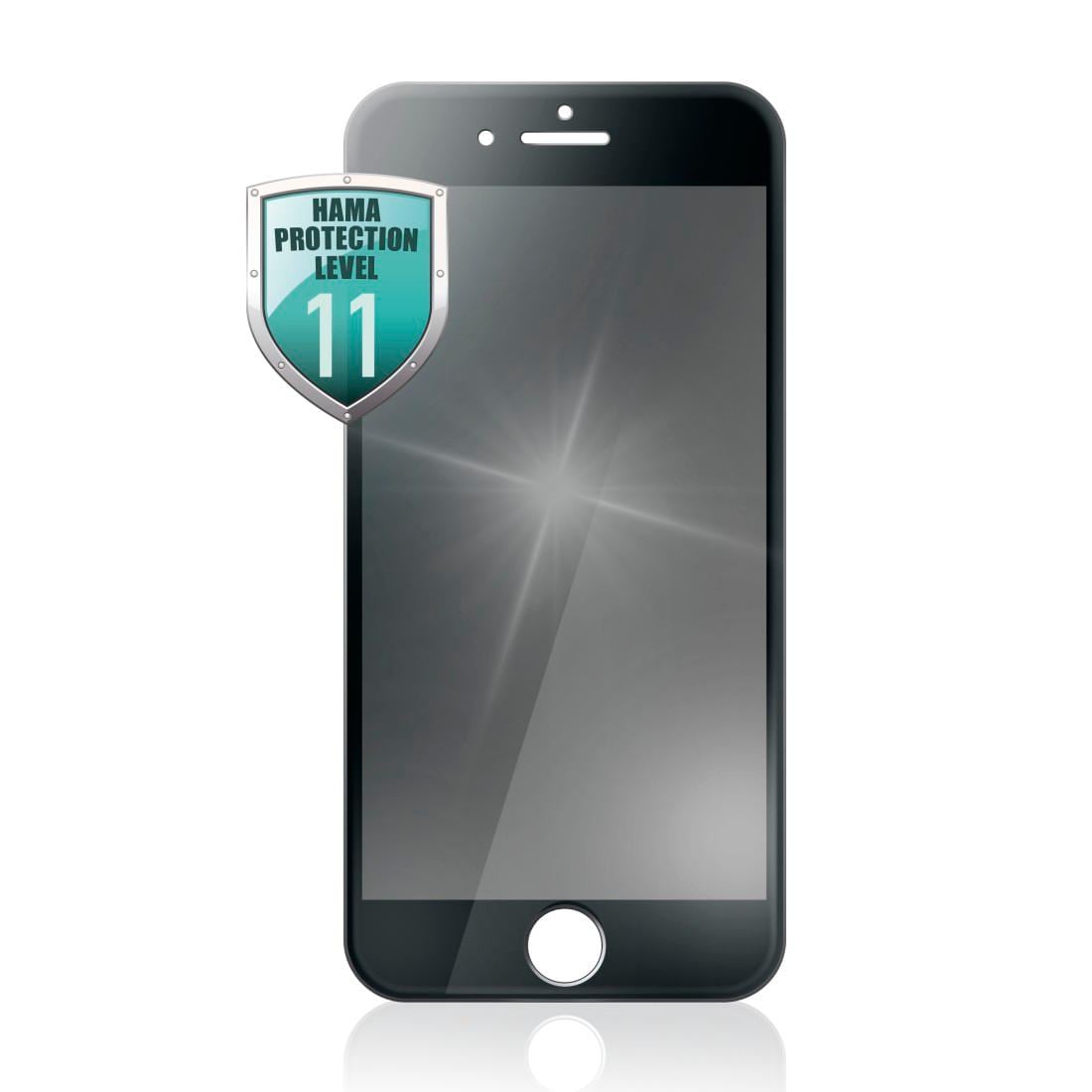 Hama Displayschutzglas »3D-Full-Screen-Schutzglas für Apple iPhone 6/6s/7/8/SE 2020«, Verhindert unerwünschte Einblicke