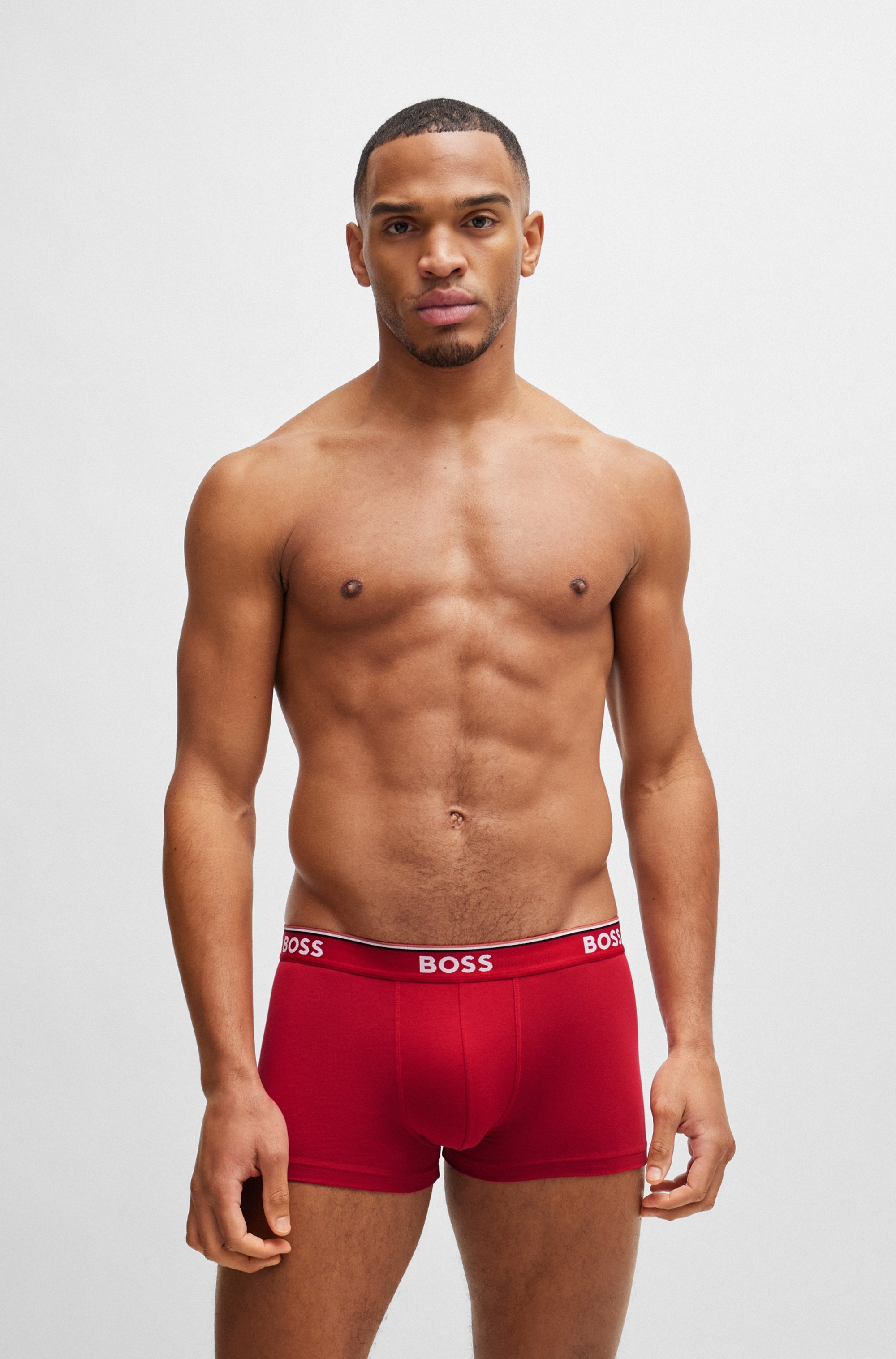 BOSS Boxer, (Packung, 3 St., 3er-Pack), mit BOSS Schriftzug auf dem Bund günstig online kaufen