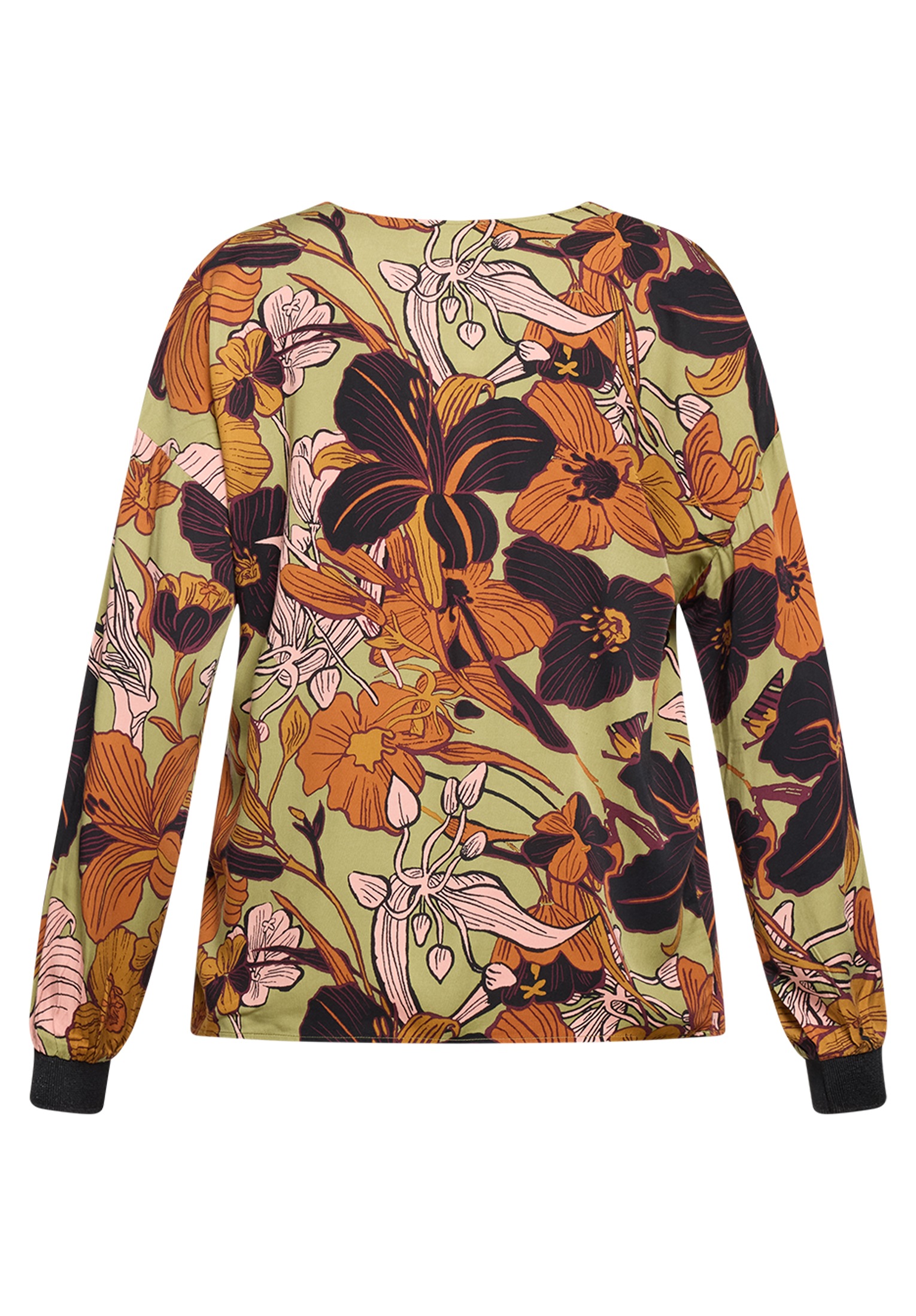 Thumbnail - Cartoon Schlupfbluse "Damen mit Rippbündchen"