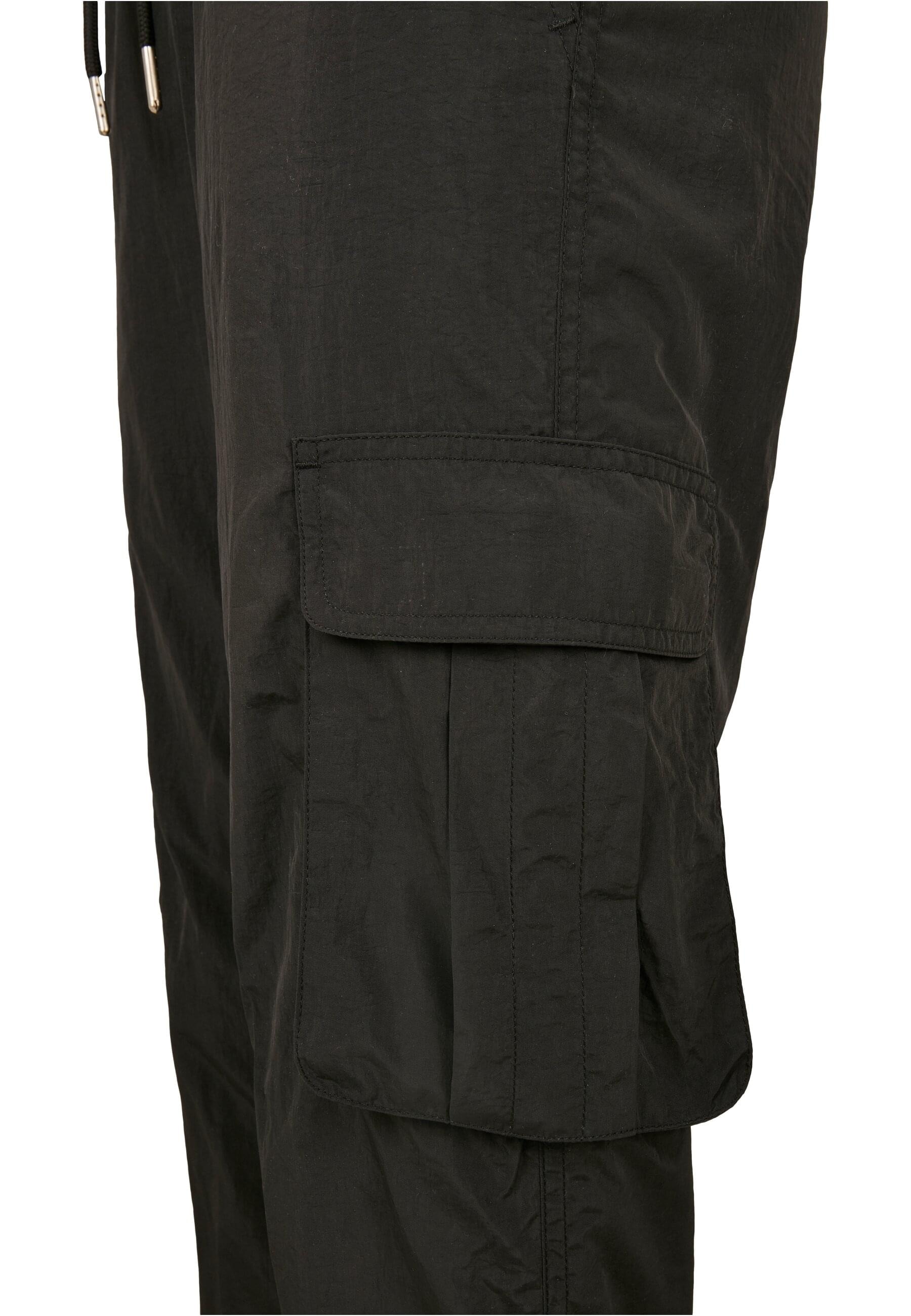 URBAN CLASSICS Cargohose »Urban Classics Damen Ladies High Waist Crinkle Nylon Cargo Pants«, (1 tlg.)