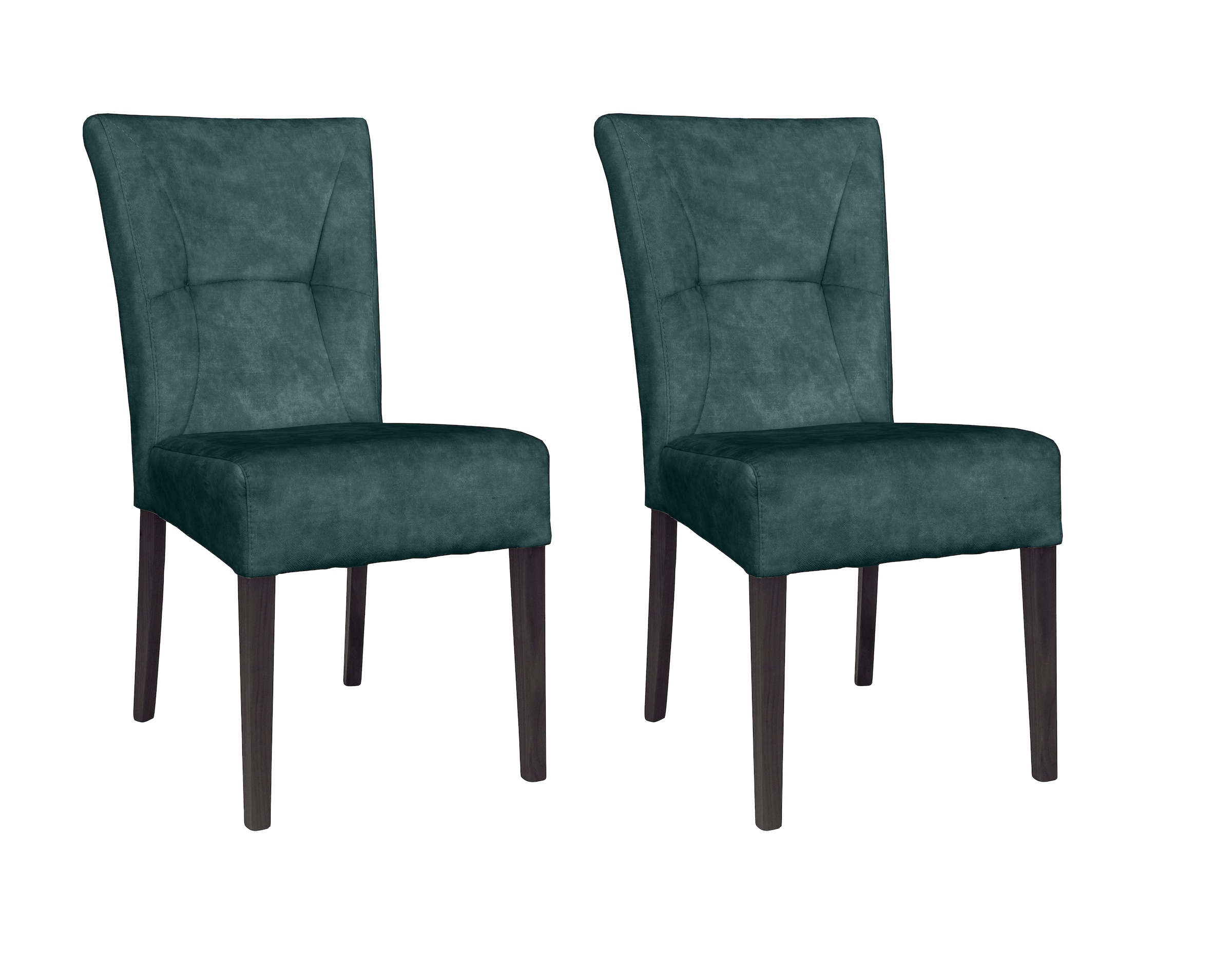 Home affaire 4-Fußstuhl "Henry" (Set) 2 Stk. Samtvelours Sitz und Rücken ge günstig online kaufen