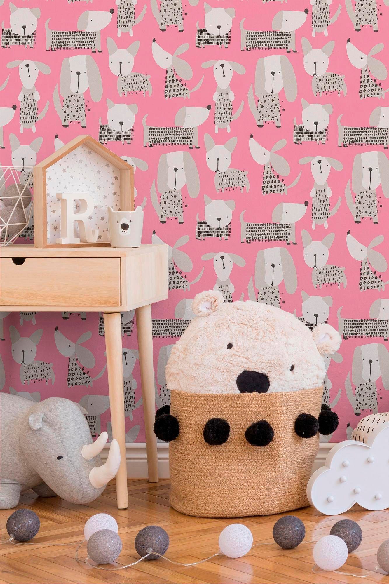 living walls Papiertapete »Boys & Girls«, Modern Tapete Kinderzimmer