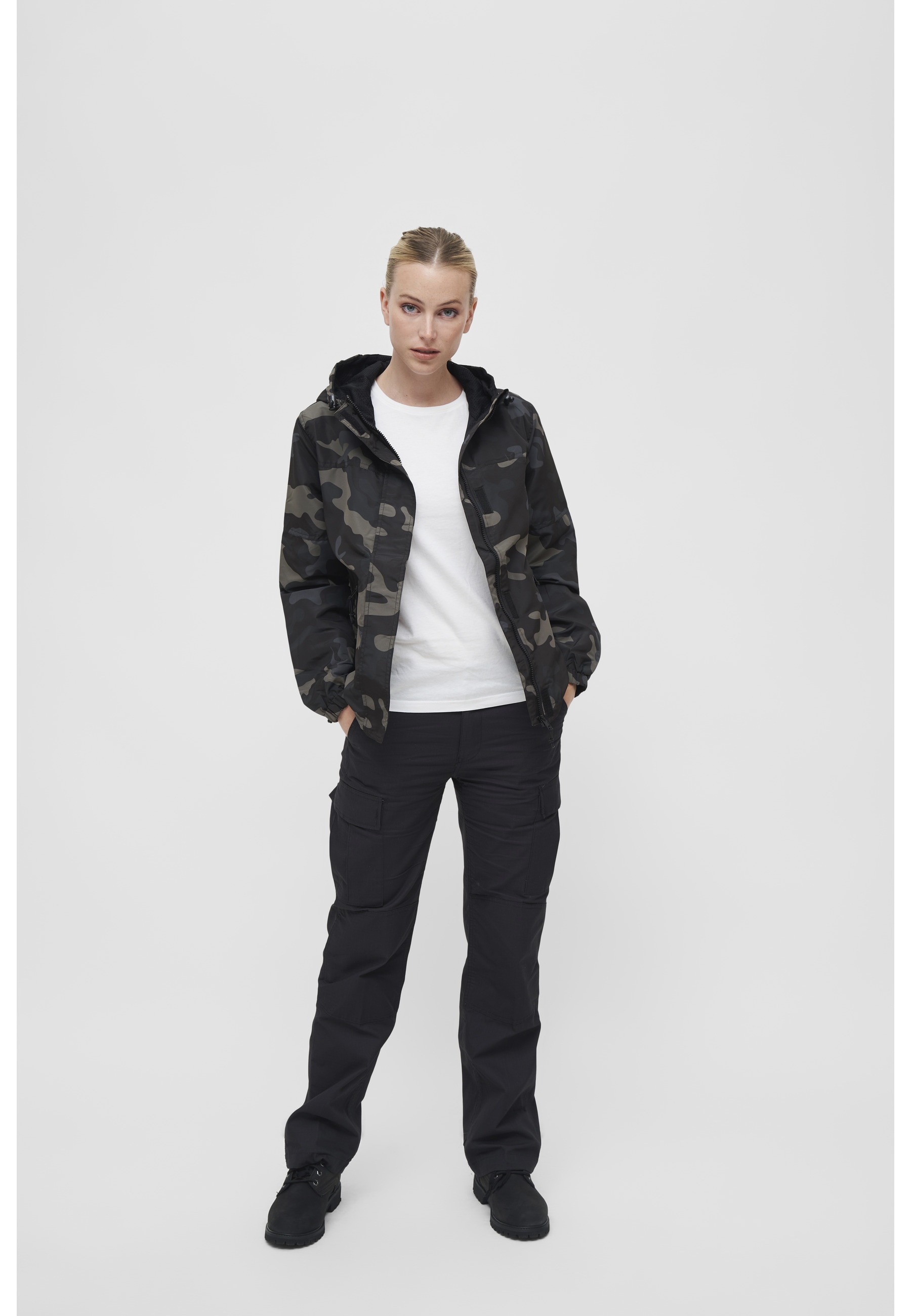 Brandit Allwetterjacke »Brandit Damen Ladies Summer Windbreaker Frontzip« 1 Stk. tlg. mit Kapuze