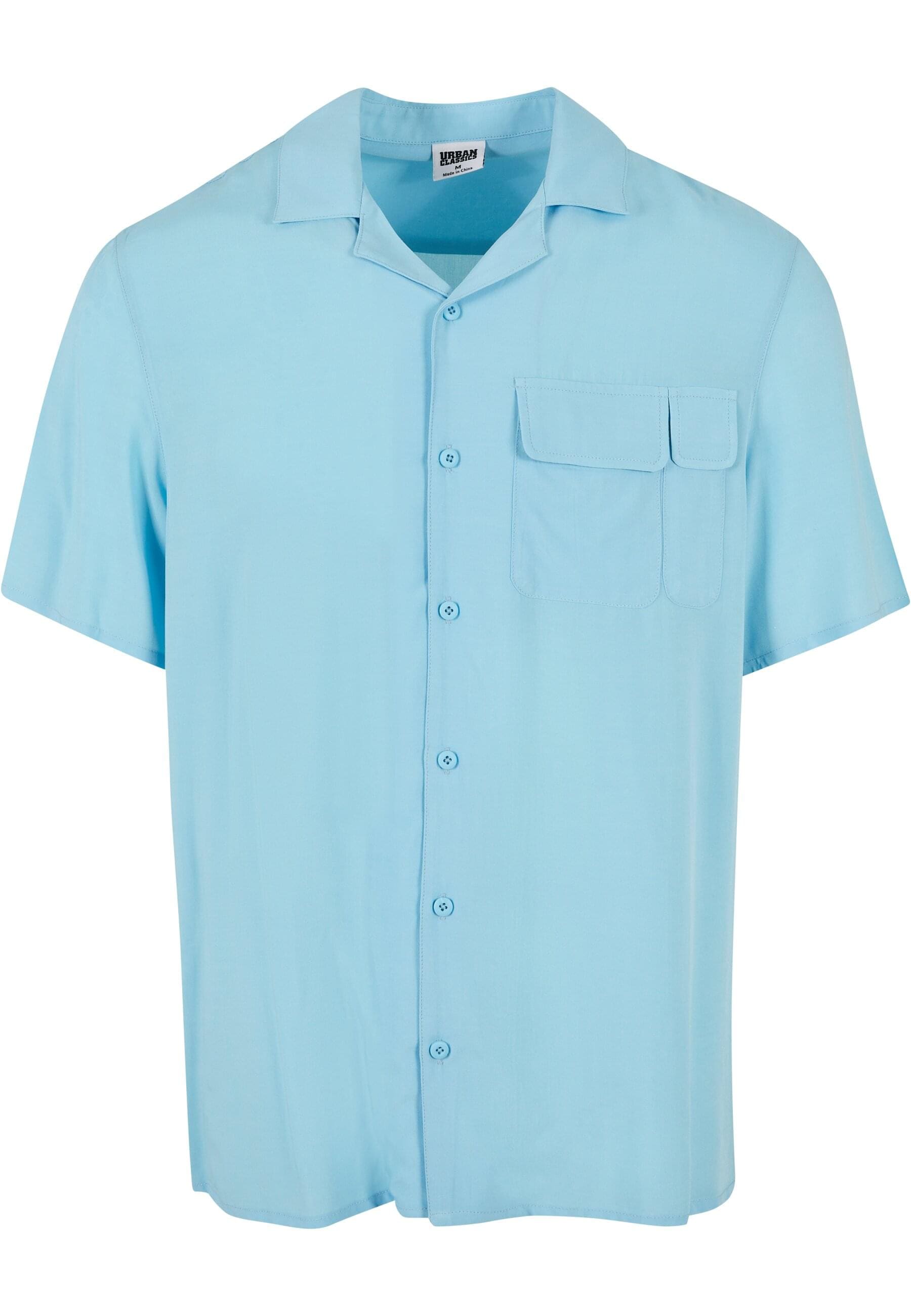 URBAN CLASSICS Langarmhemd "Urban Classics Herren Viscose Camp Shirt" 1 Stk günstig online kaufen