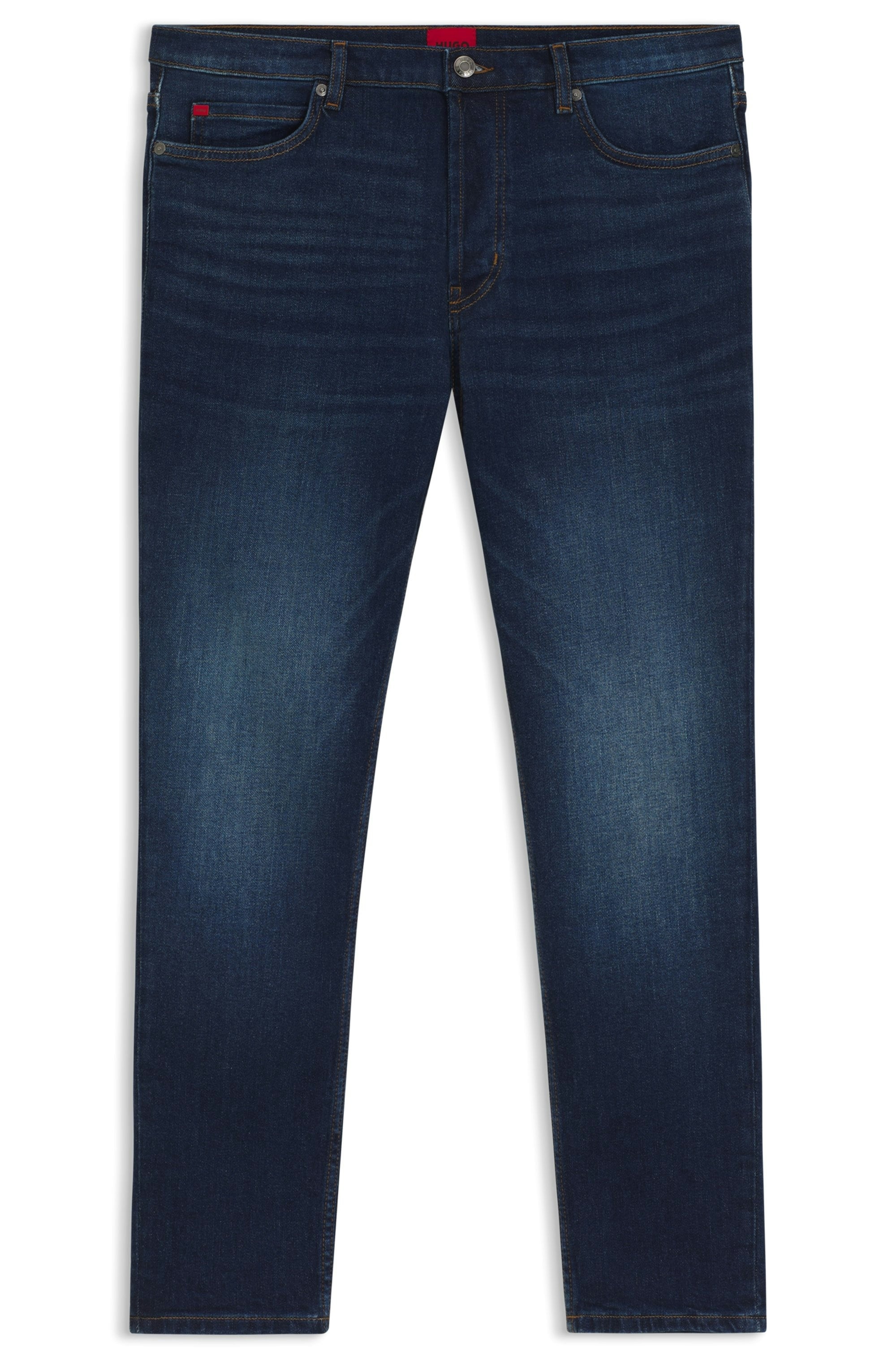 HUGO Tapered-fit-Jeans »HUGO 634« aus Stretch-Denim, mit Knopfleiste