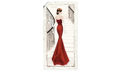 Artland Wandbild »Die schöne in Rot«, Frau, (1 St.), in vielen Größen & Produktarten... kaufen